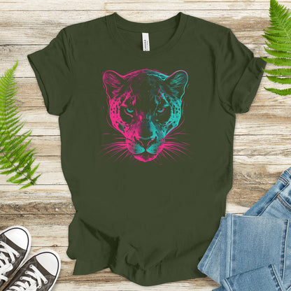 Psychedelic Jaguar T-Shirt – Neon Jungle Big Cat Graphic Tee