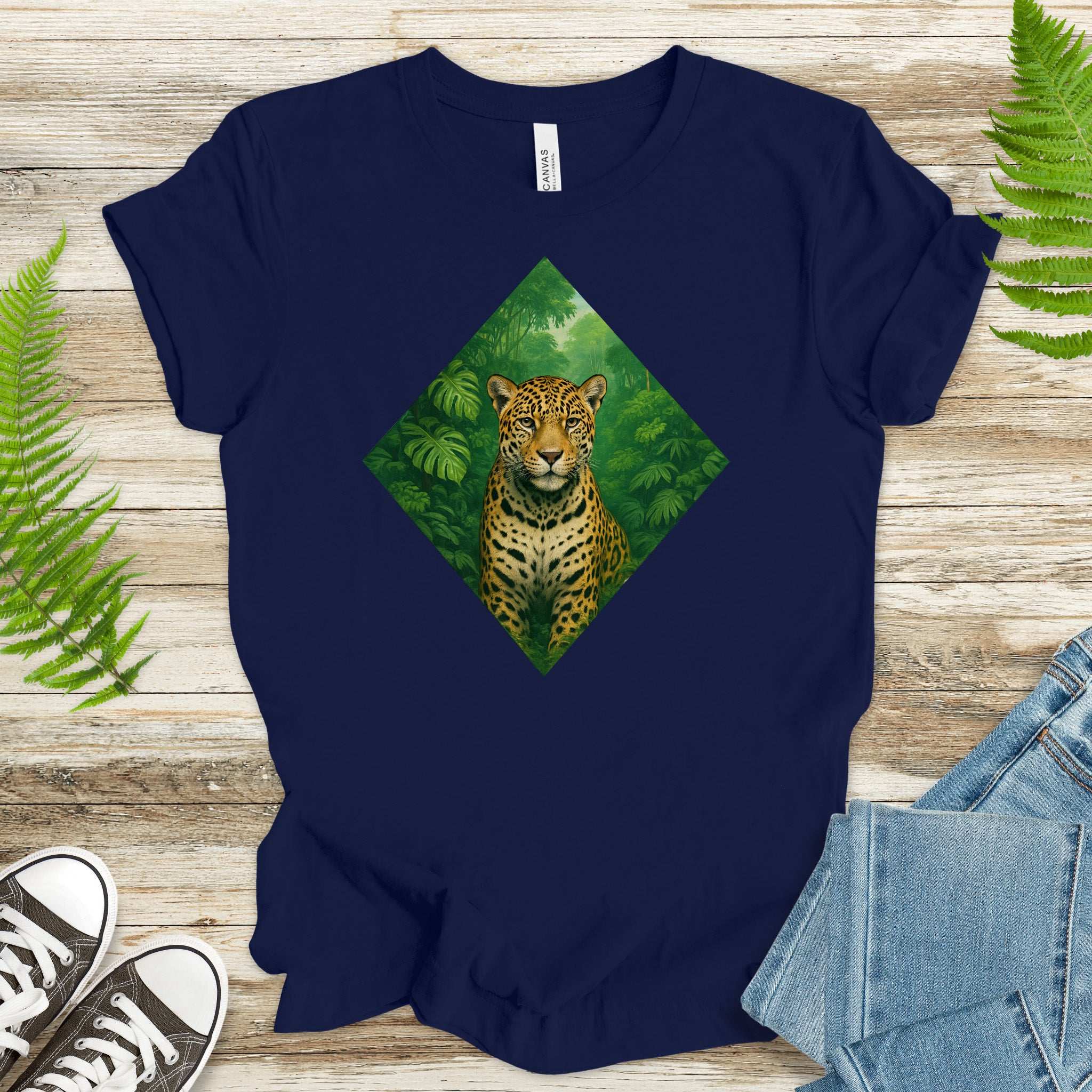 Jaguar Jungle T-Shirt – Wild Cat Spirit Animal Nature Tee