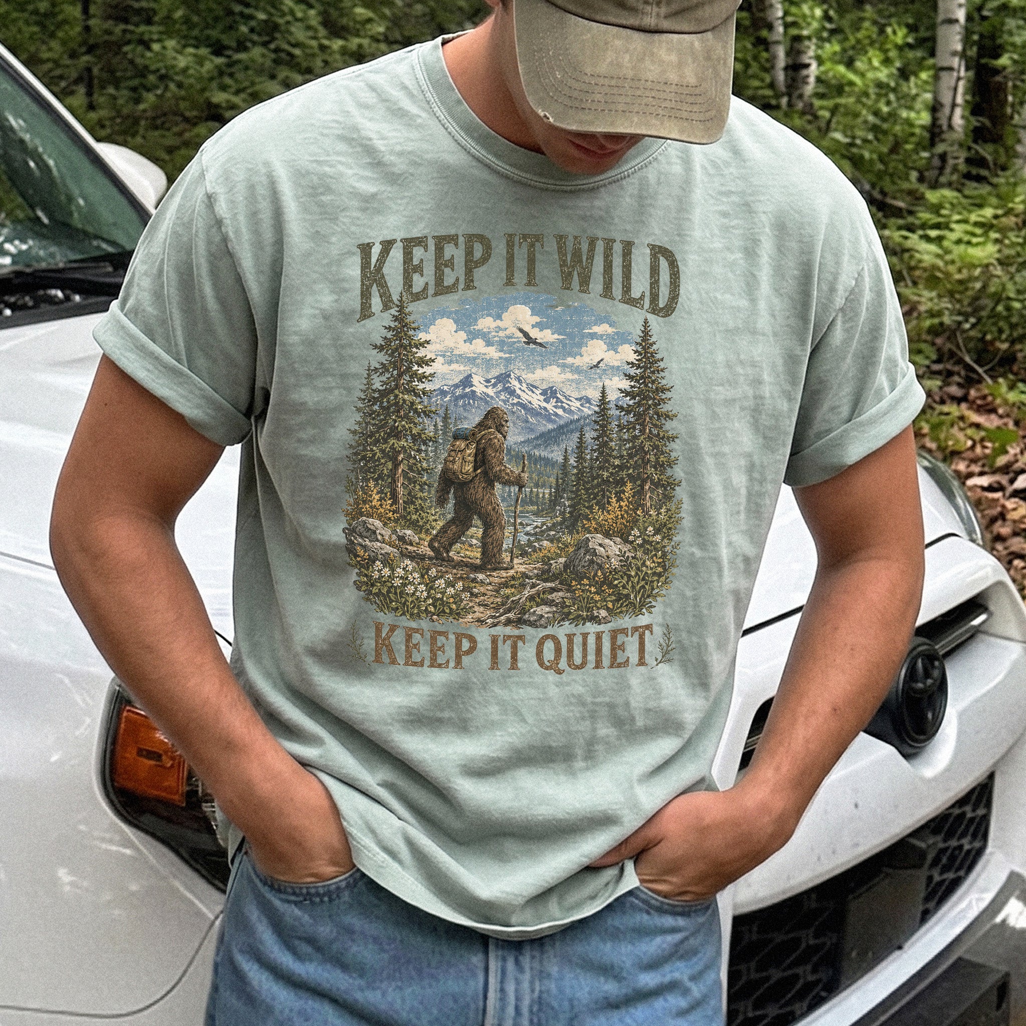 Keep It Wild Keep It Quiet Bigfoot Comfort Colors Shirt