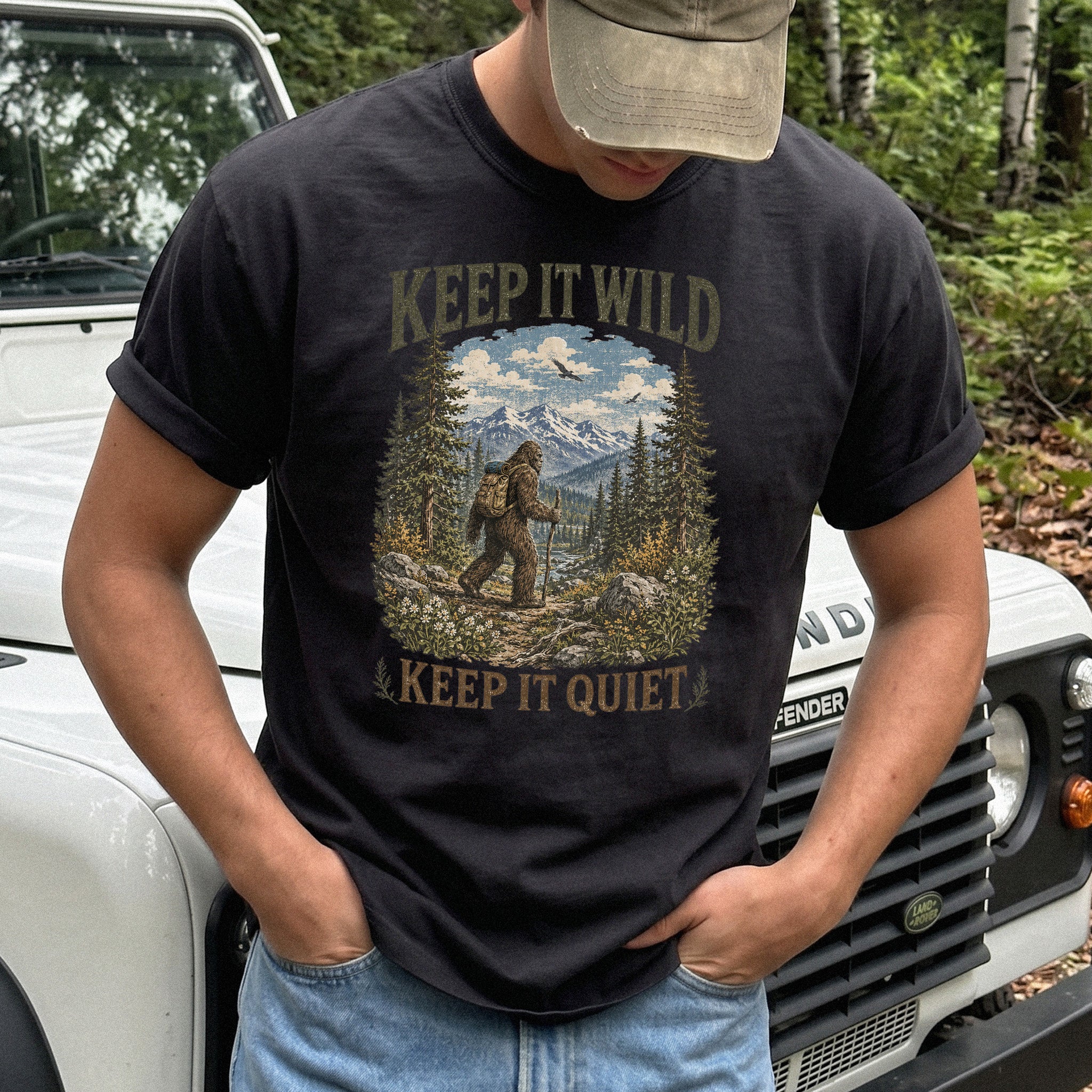 Keep It Wild Keep It Quiet Bigfoot Comfort Colors Shirt