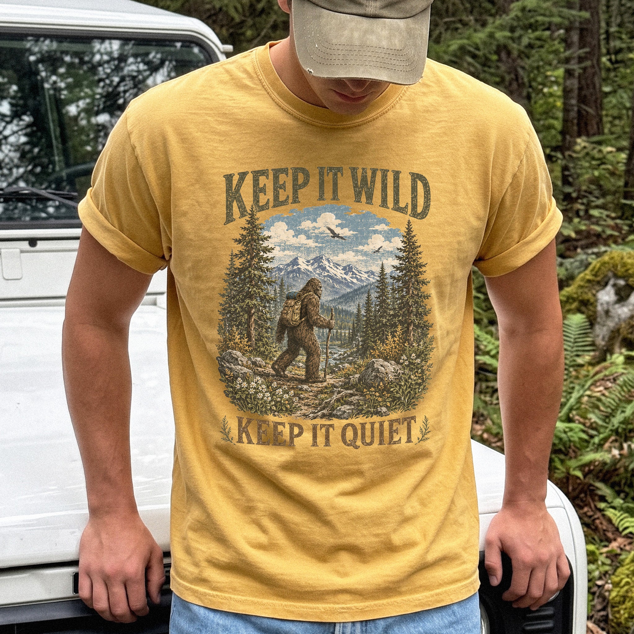 Keep It Wild Keep It Quiet Bigfoot Comfort Colors Shirt