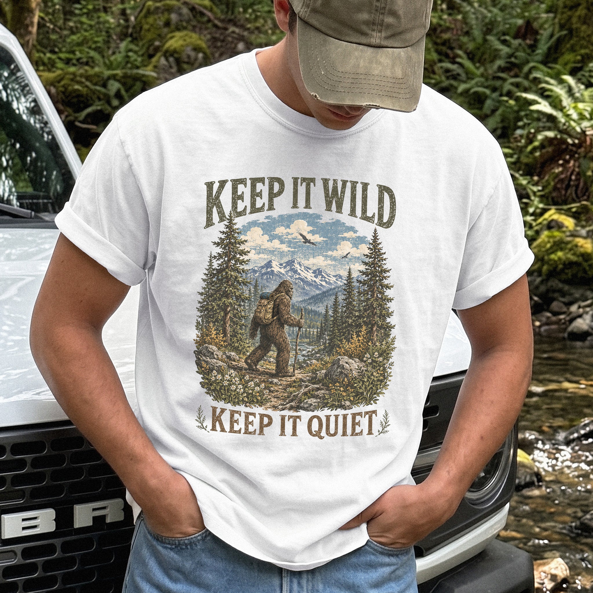 Keep It Wild Keep It Quiet Bigfoot Comfort Colors Shirt