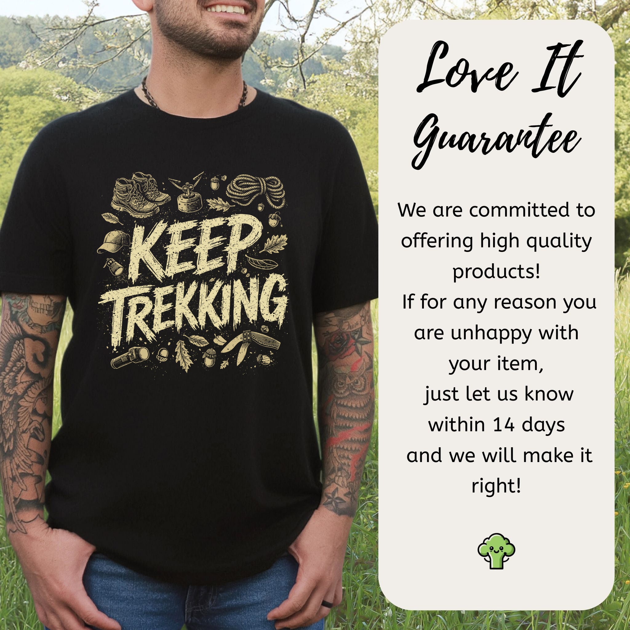 Keep Trekking Vintage Hiking Gear Adventure T-Shirt