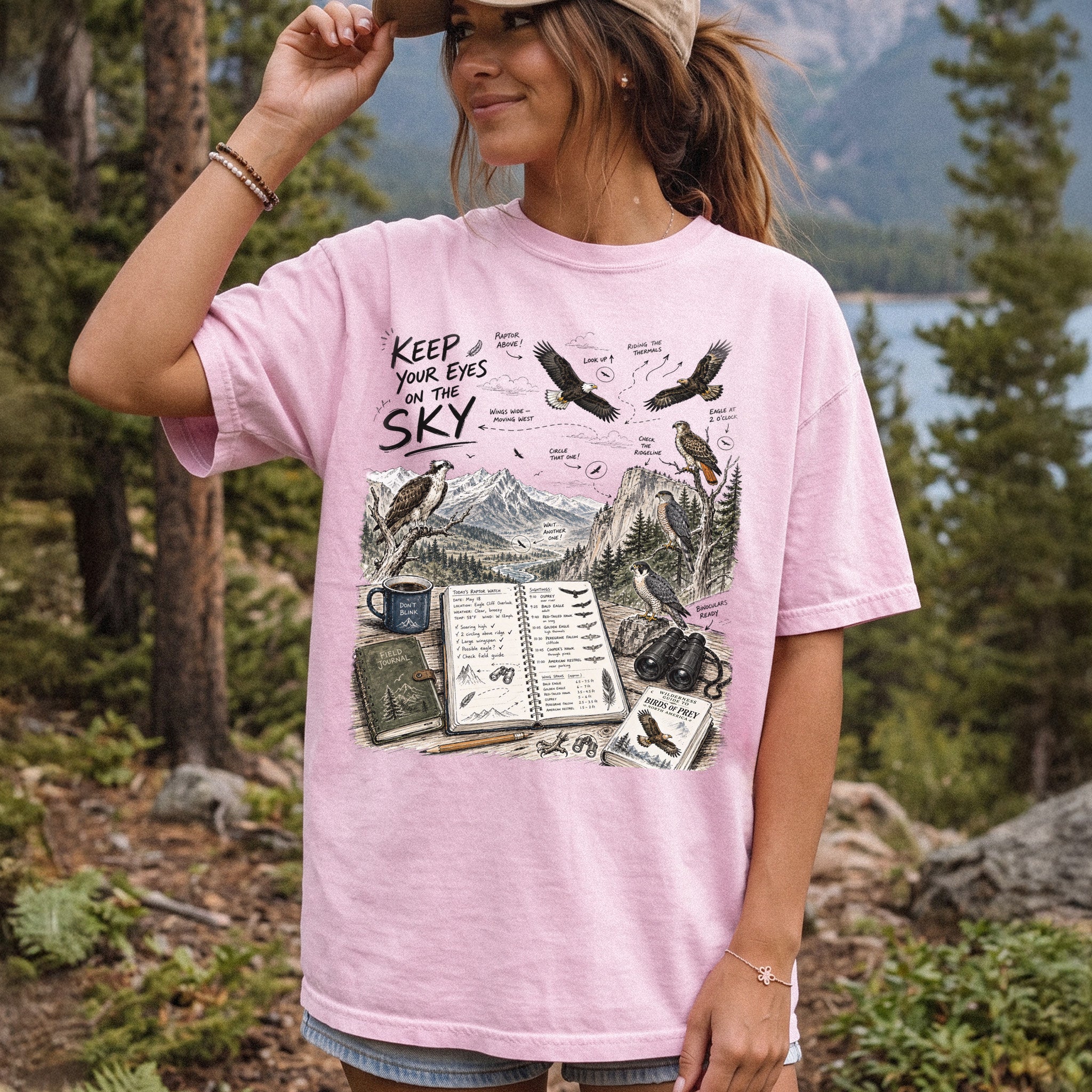 Keep Your Eyes on the Sky Comfort Colors Shirt – Birds of Prey Tee