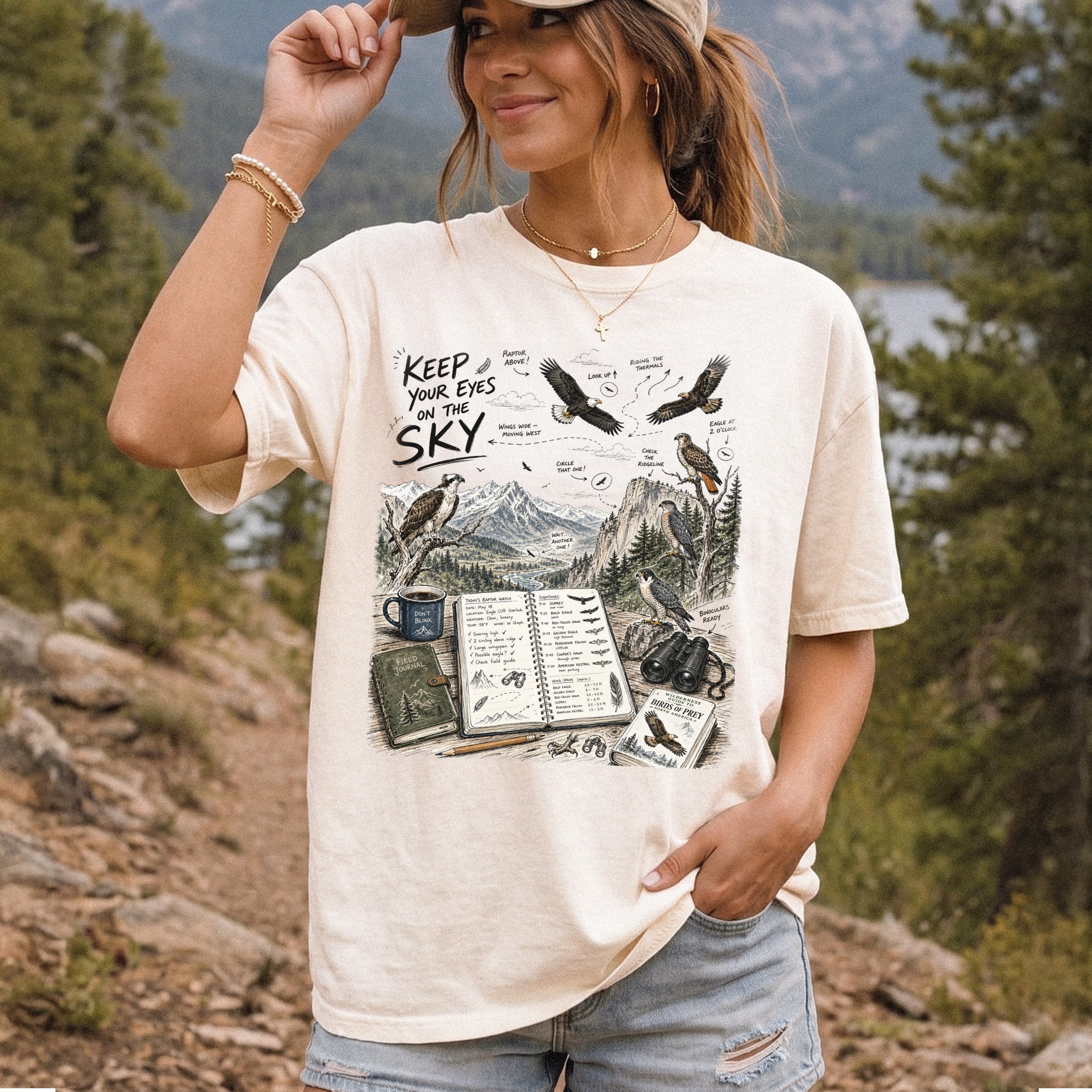Keep Your Eyes on the Sky Comfort Colors Shirt – Birds of Prey Tee