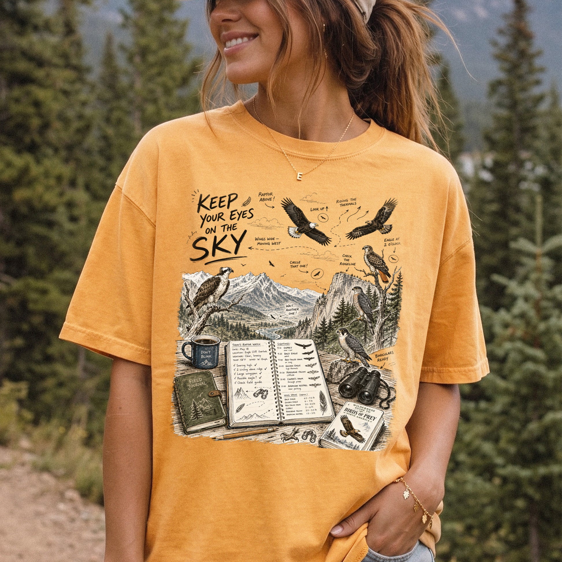 Keep Your Eyes on the Sky Comfort Colors Shirt – Birds of Prey Tee