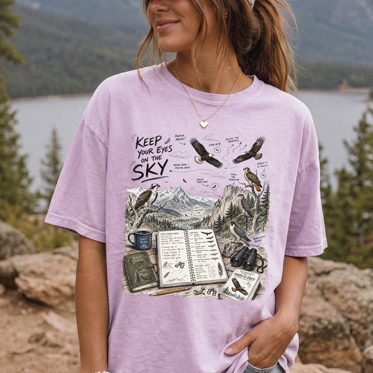 Keep Your Eyes on the Sky Comfort Colors Shirt – Birds of Prey Tee