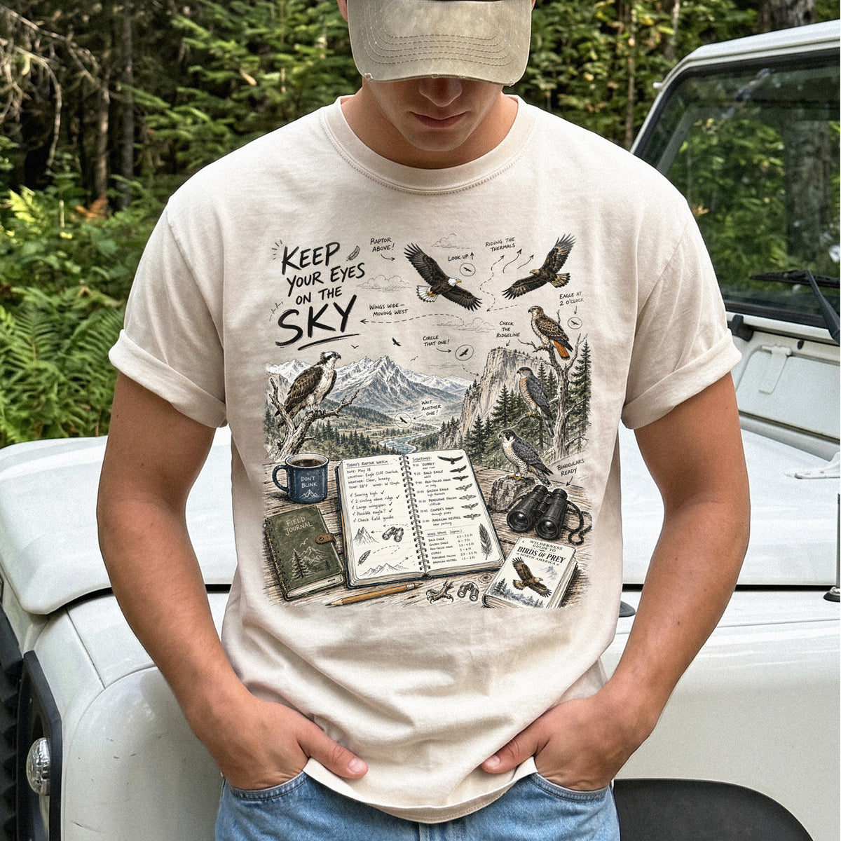 Keep Your Eyes on the Sky Comfort Colors Shirt – Birds of Prey Tee