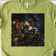 Keeper of Kin Opossum Family Fantasy Woodland Adventure T-Shirt
