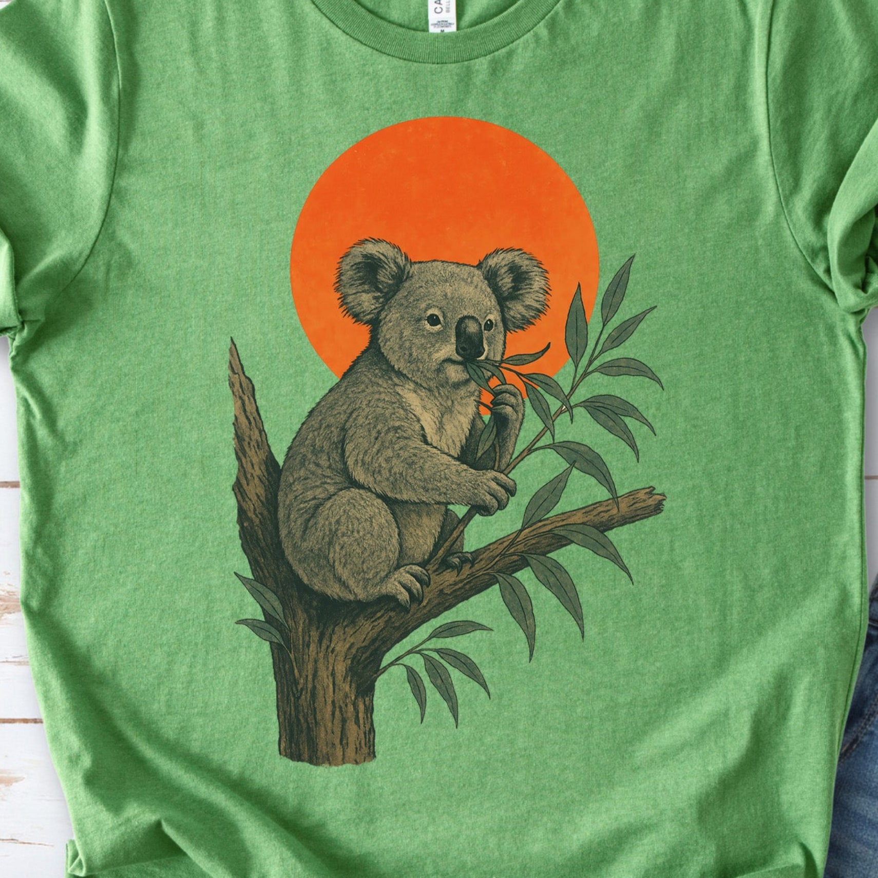 Vintage Koala Tree T-Shirt – Japanese Style Eucalyptus Nature Tee