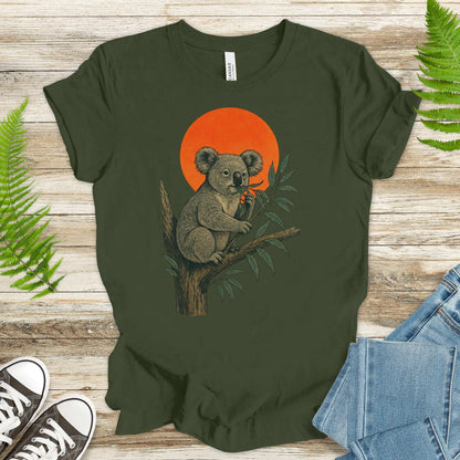 Vintage Koala Tree T-Shirt – Japanese Style Eucalyptus Nature Tee