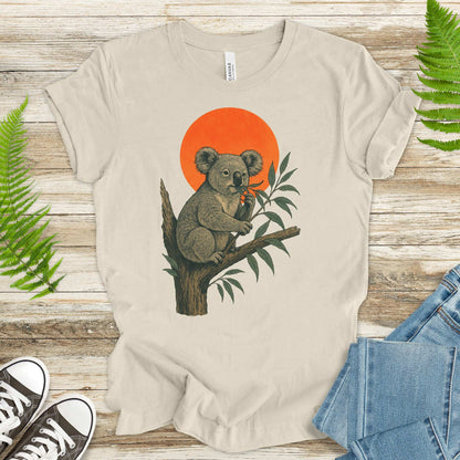 Vintage Koala Tree T-Shirt – Japanese Style Eucalyptus Nature Tee