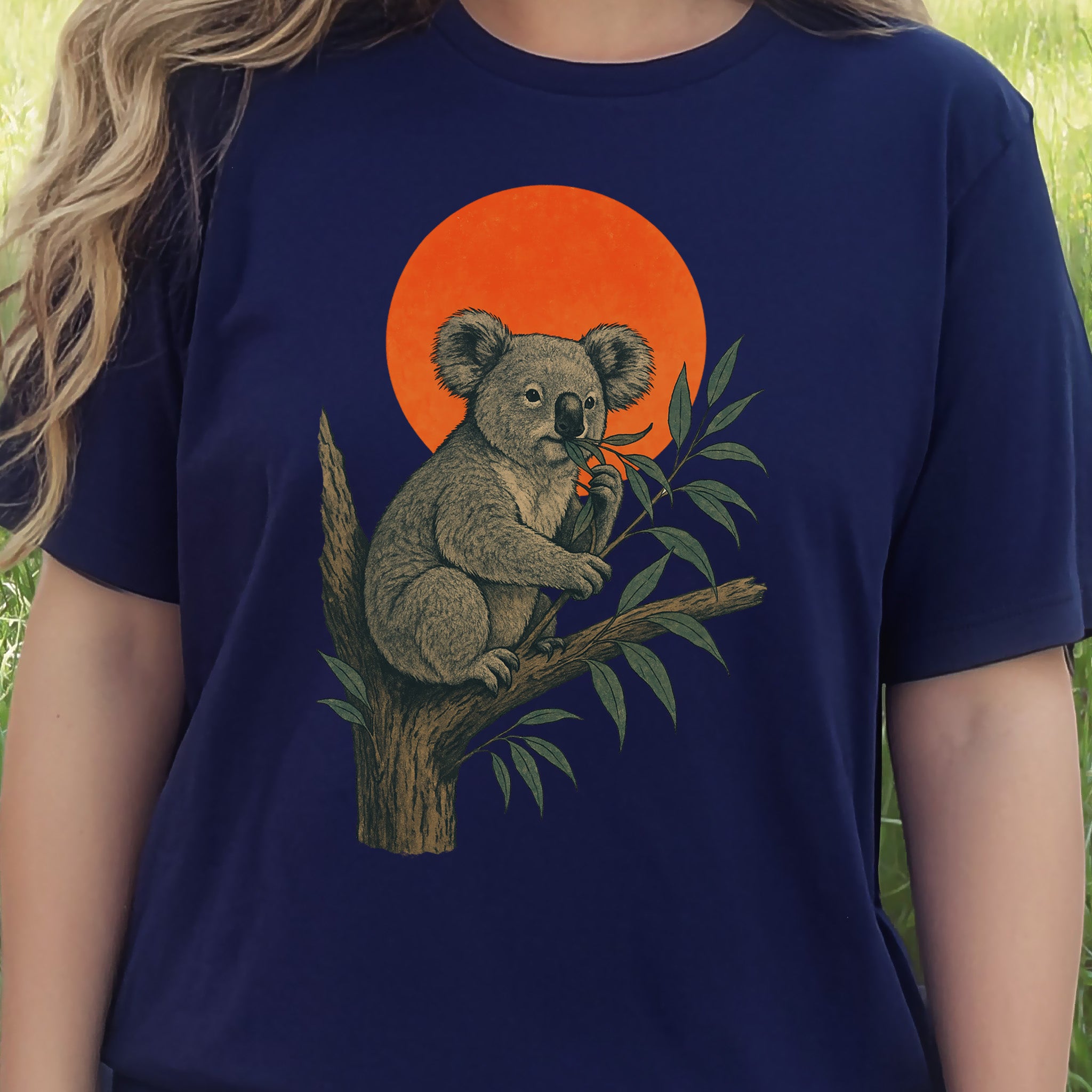 Vintage Koala Tree T-Shirt – Japanese Style Eucalyptus Nature Tee