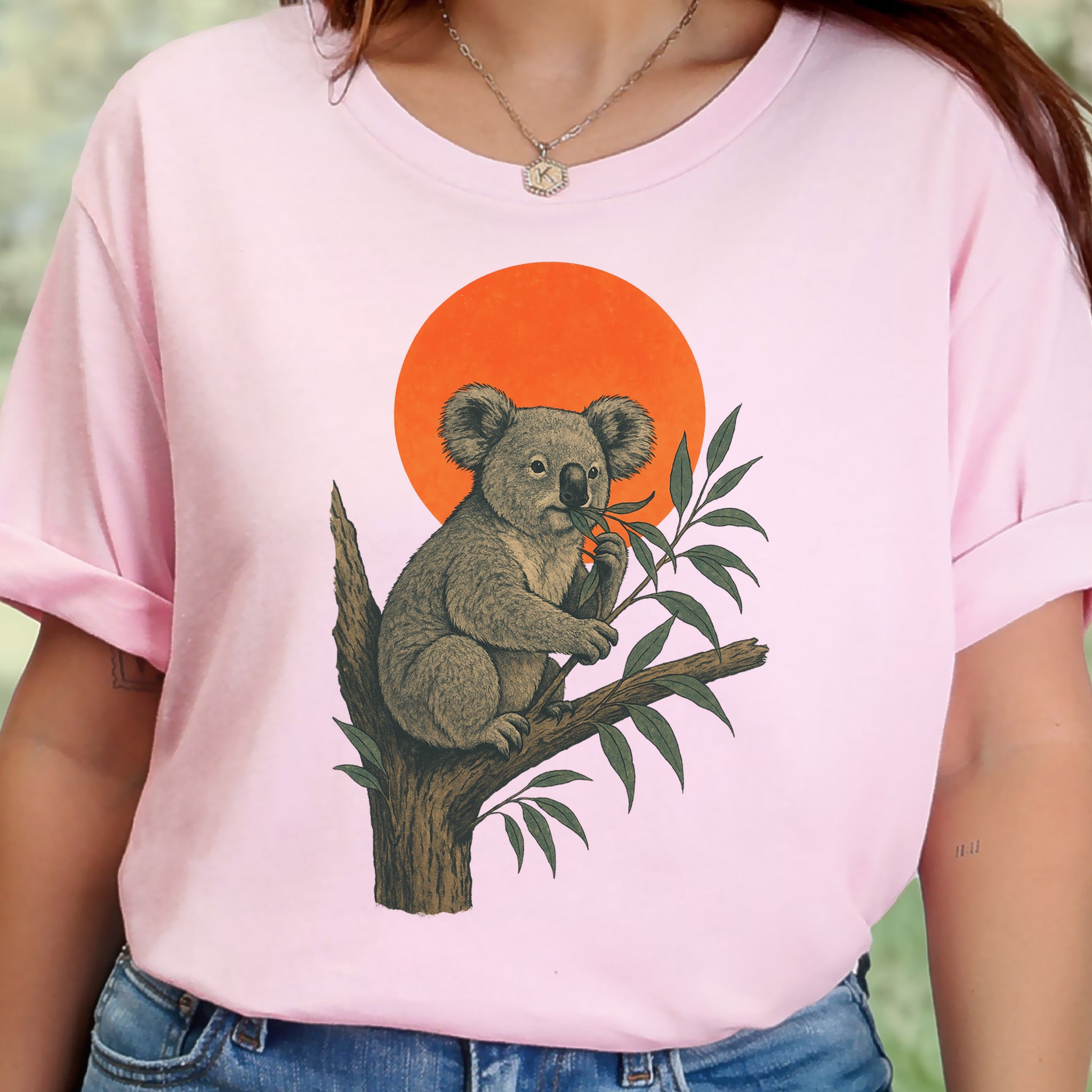 Vintage Koala Tree T-Shirt – Japanese Style Eucalyptus Nature Tee