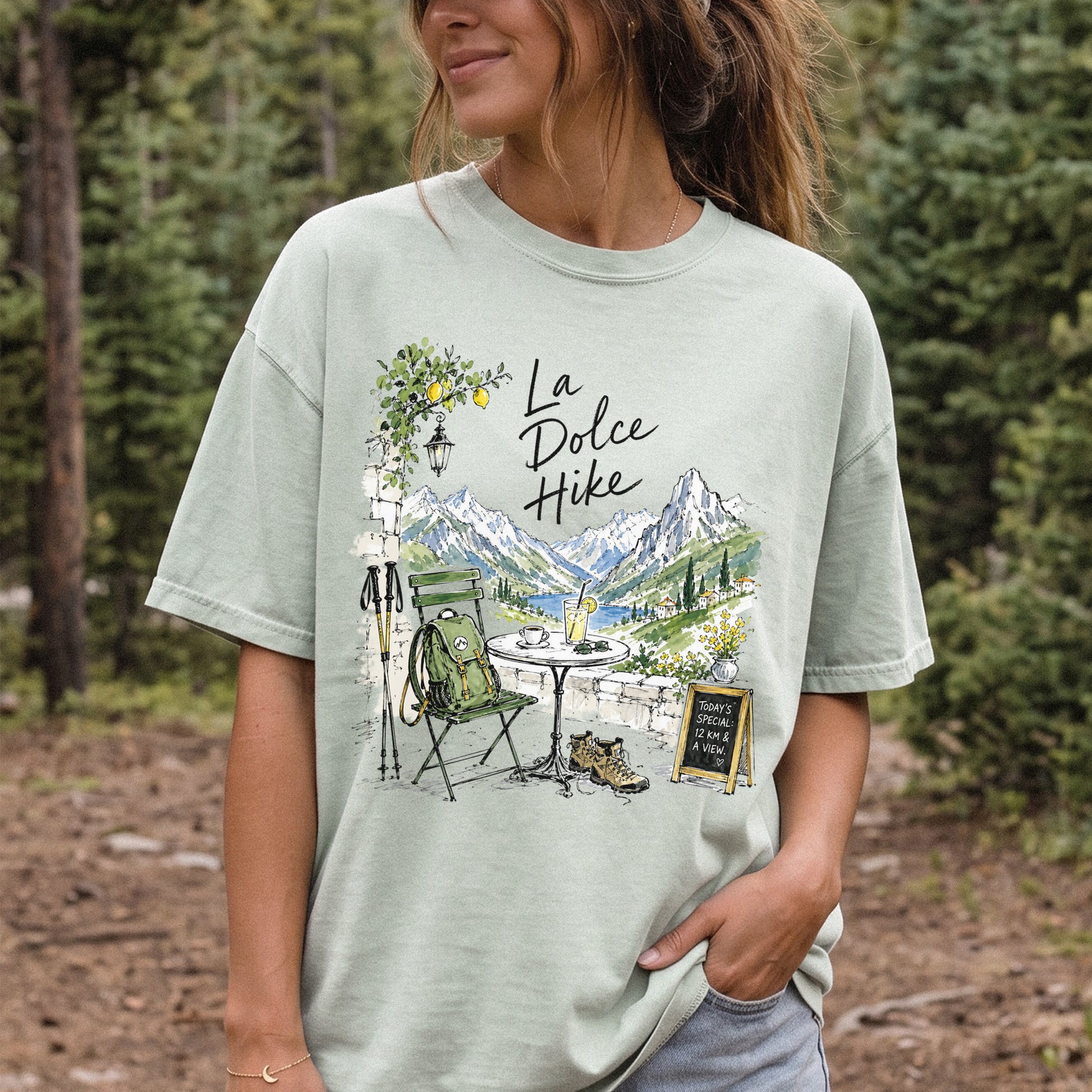 La Dolce Hike Comfort Colors Shirt – Italy Hiking Travel Tee
