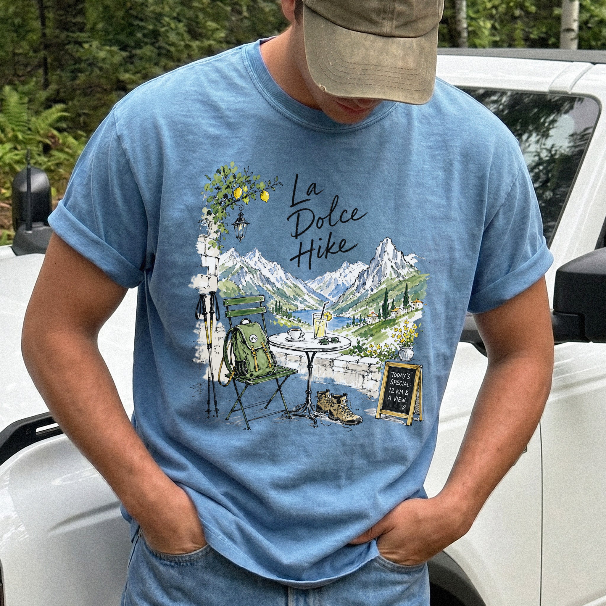 La Dolce Hike Comfort Colors Shirt – Italy Hiking Travel Tee