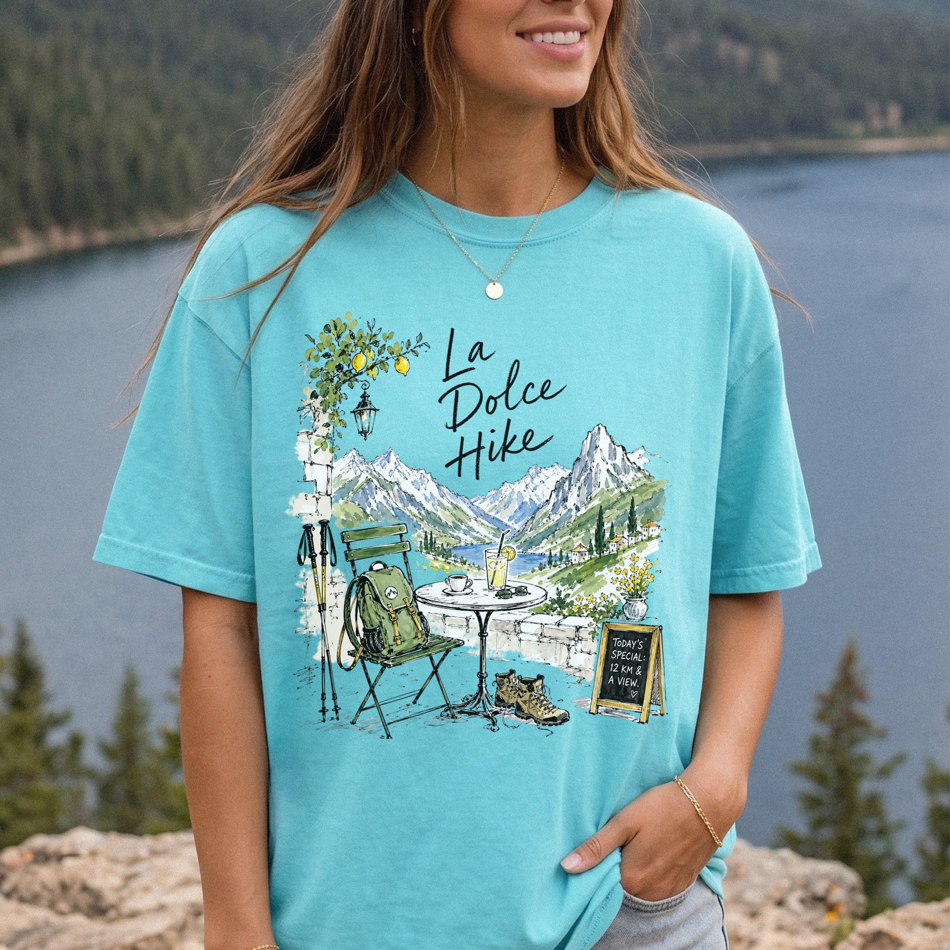 La Dolce Hike Comfort Colors Shirt – Italy Hiking Travel Tee