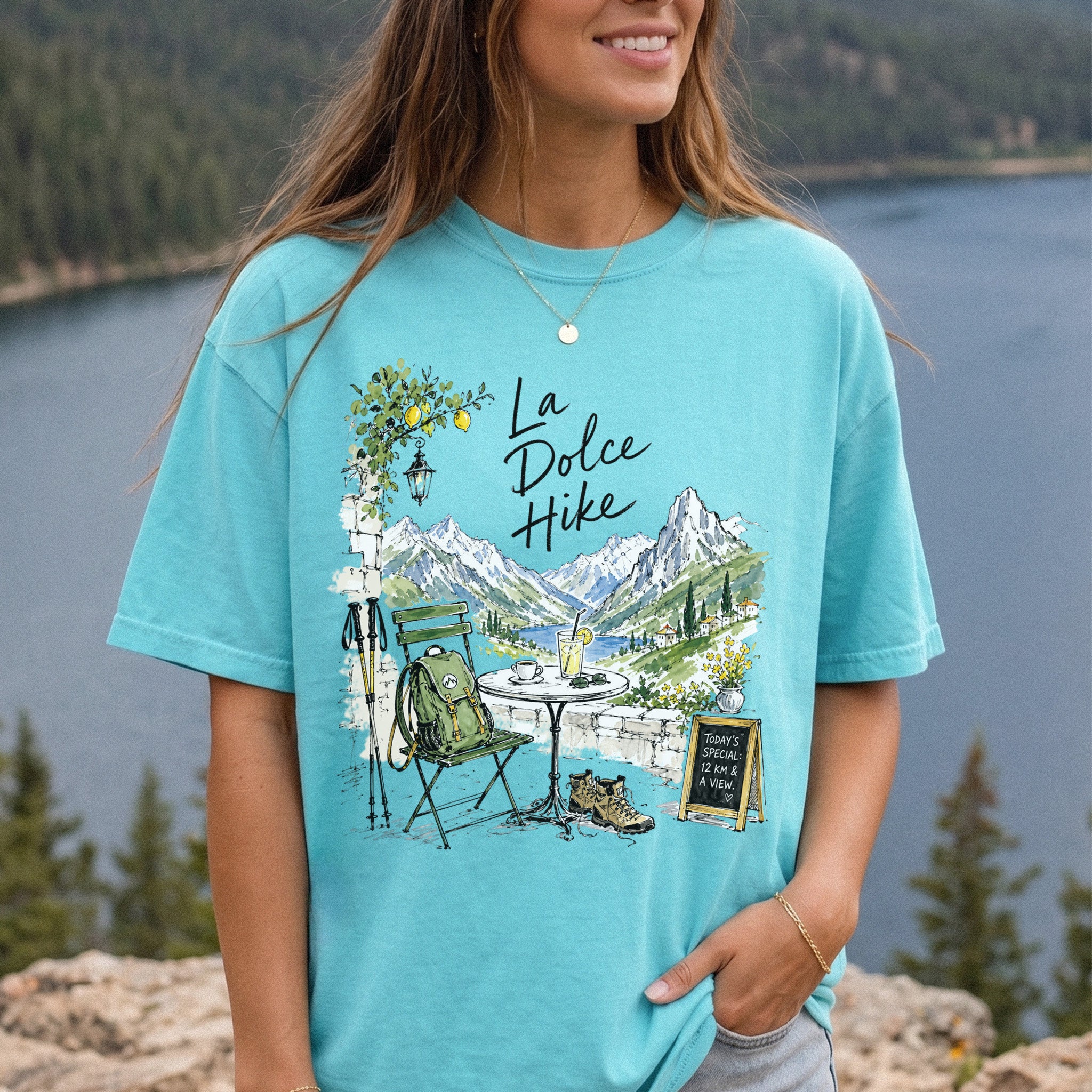 La Dolce Hike Comfort Colors Shirt – Italy Hiking Travel Tee