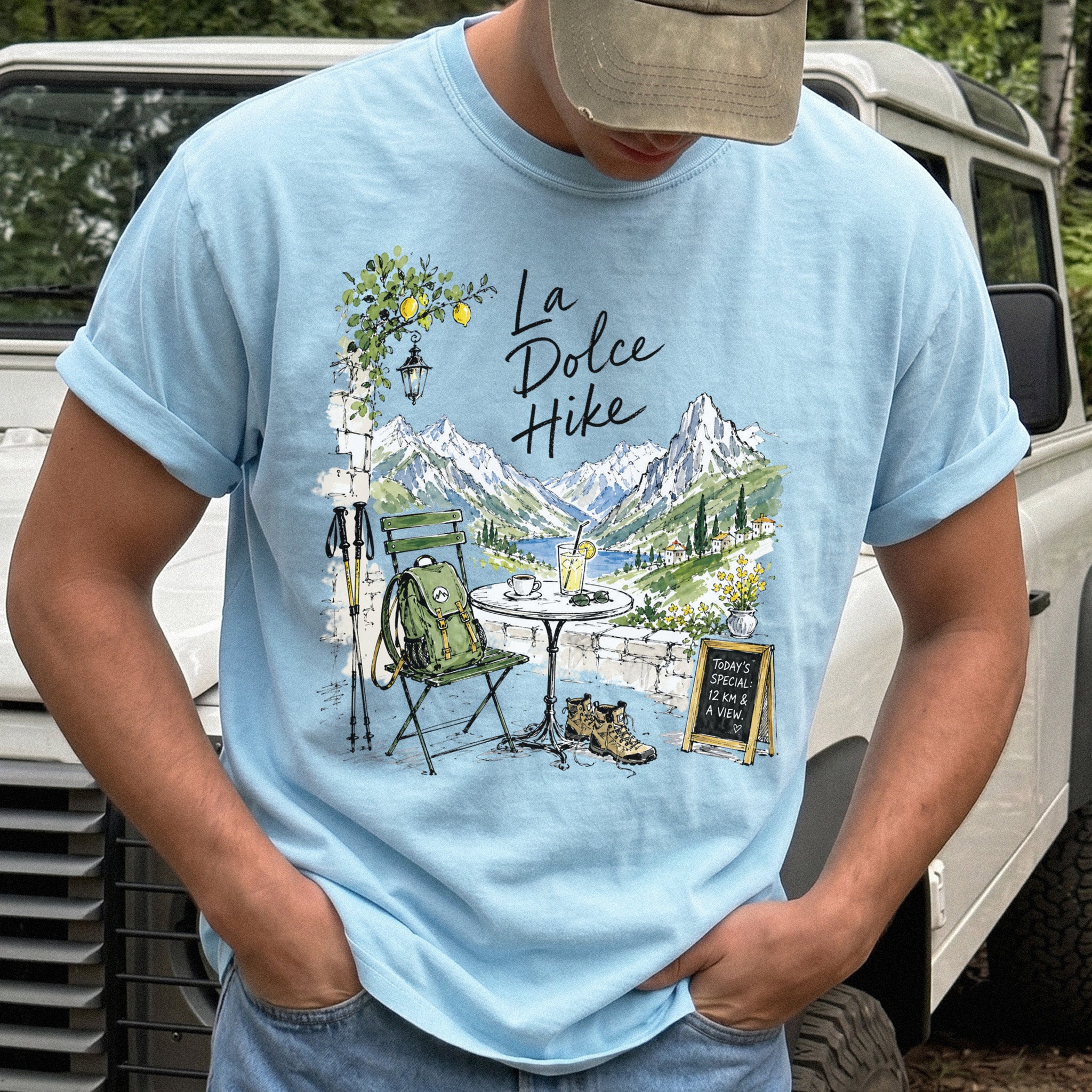 La Dolce Hike Comfort Colors Shirt – Italy Hiking Travel Tee