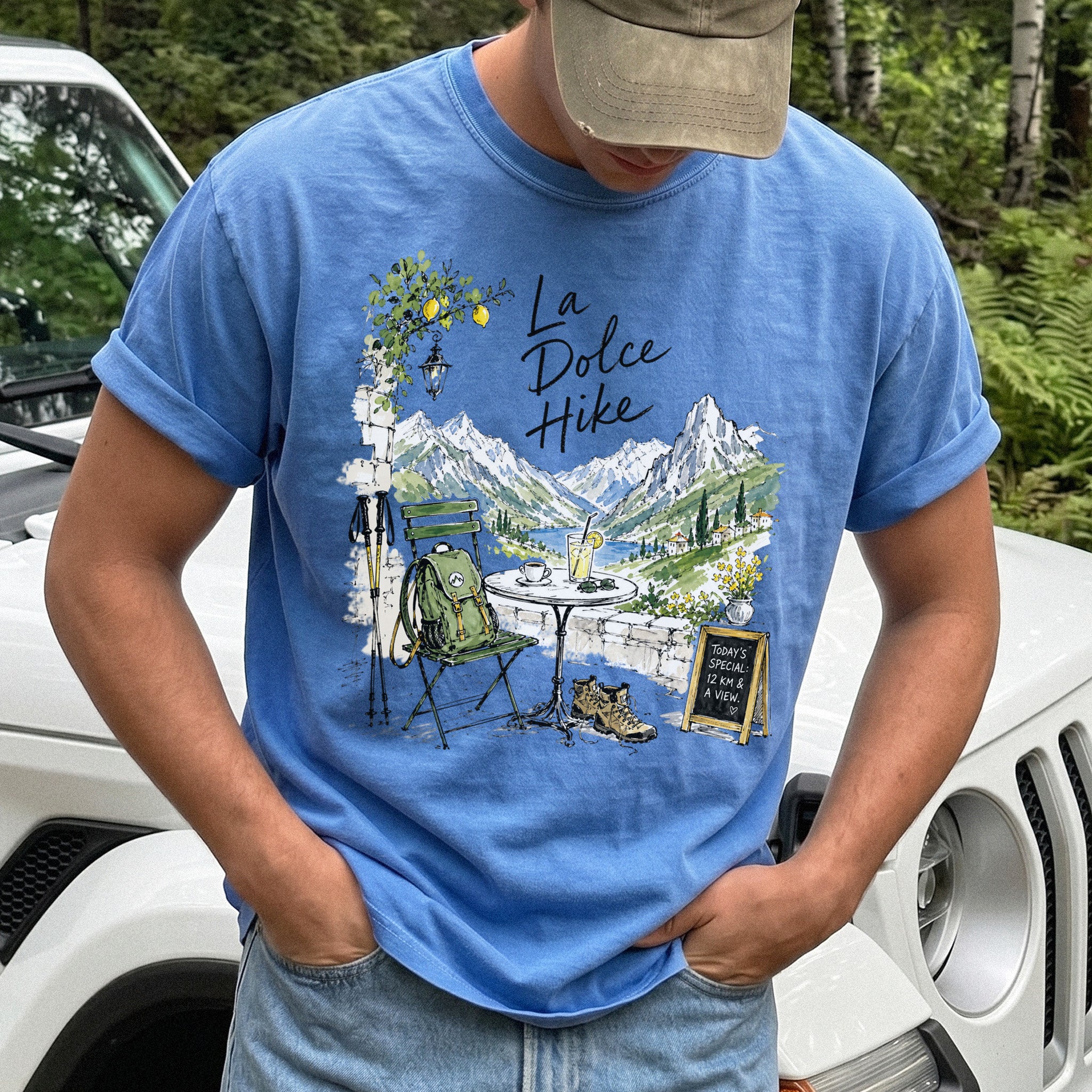 La Dolce Hike Comfort Colors Shirt – Italy Hiking Travel Tee