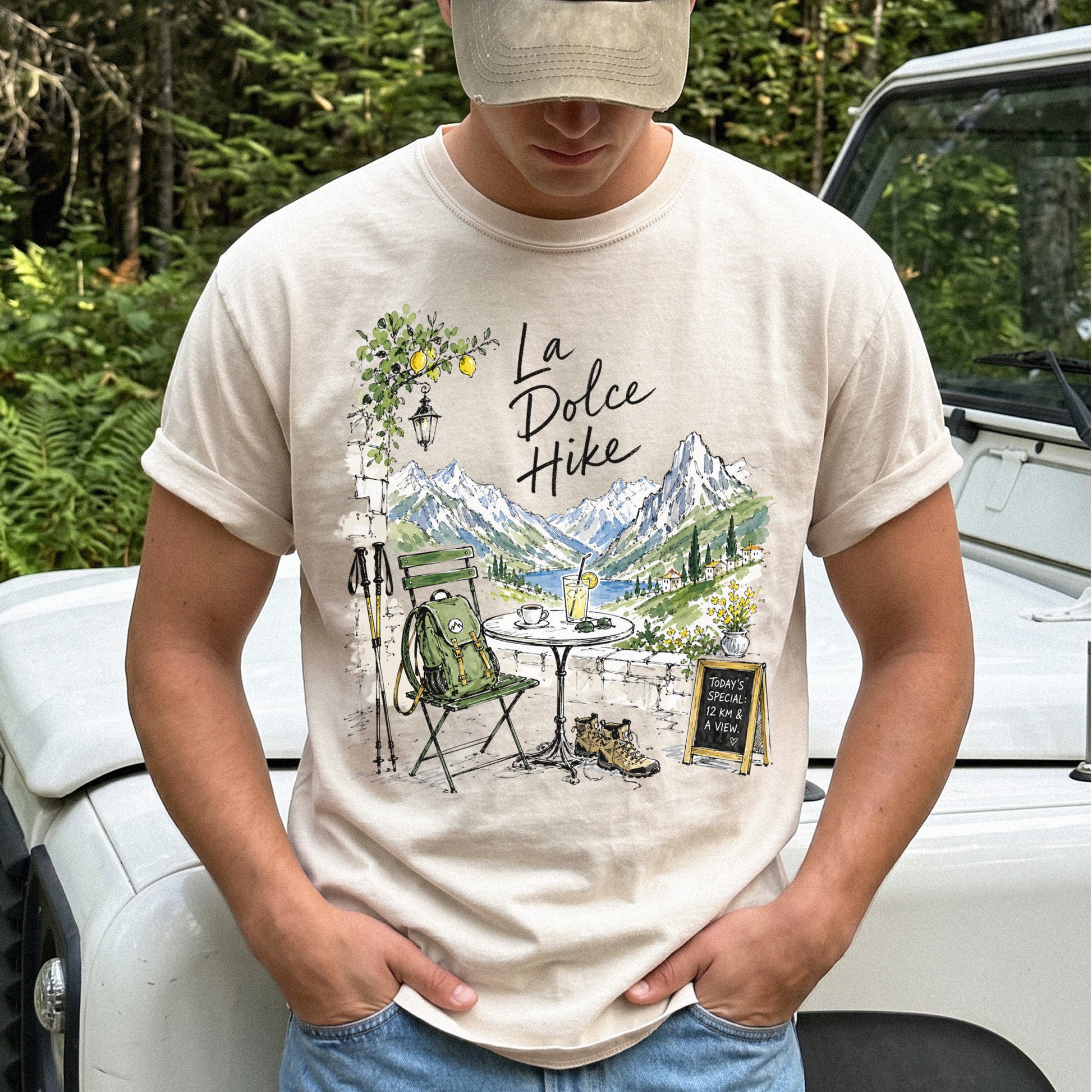 La Dolce Hike Comfort Colors Shirt – Italy Hiking Travel Tee