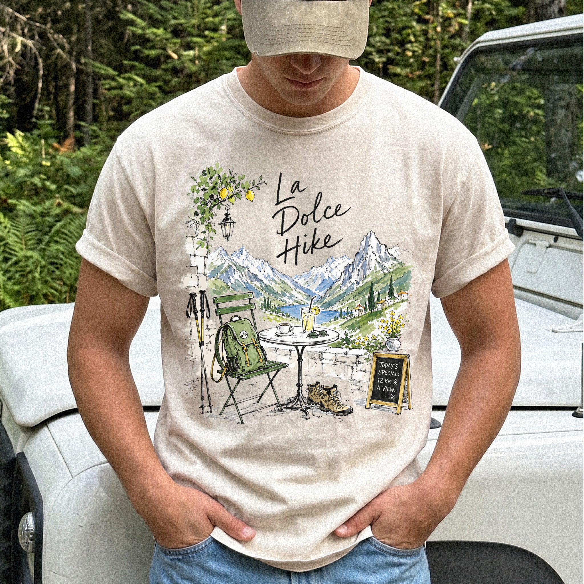 La Dolce Hike Comfort Colors Shirt – Italy Hiking Travel Tee