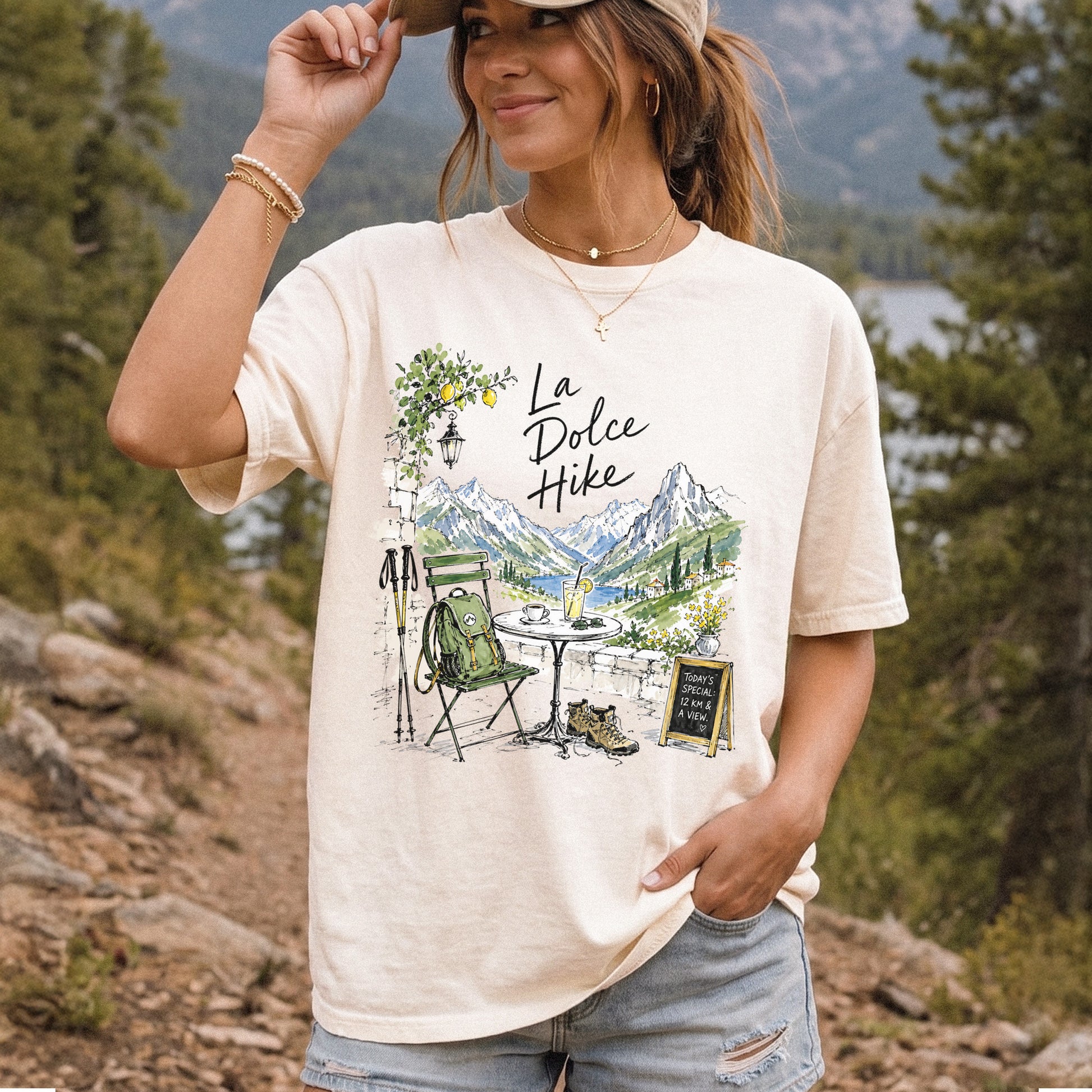 La Dolce Hike Comfort Colors Shirt – Italy Hiking Travel Tee