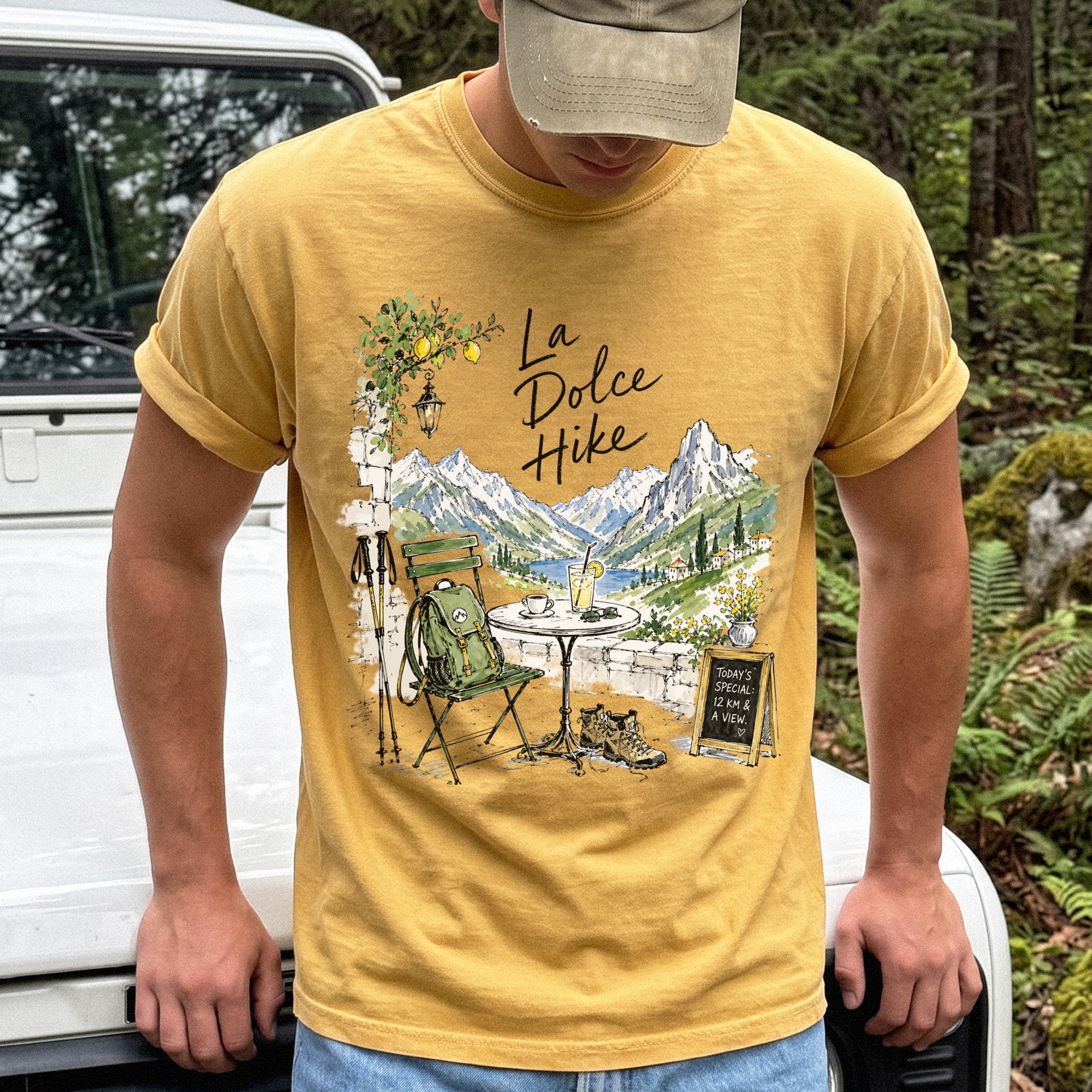 La Dolce Hike Comfort Colors Shirt – Italy Hiking Travel Tee