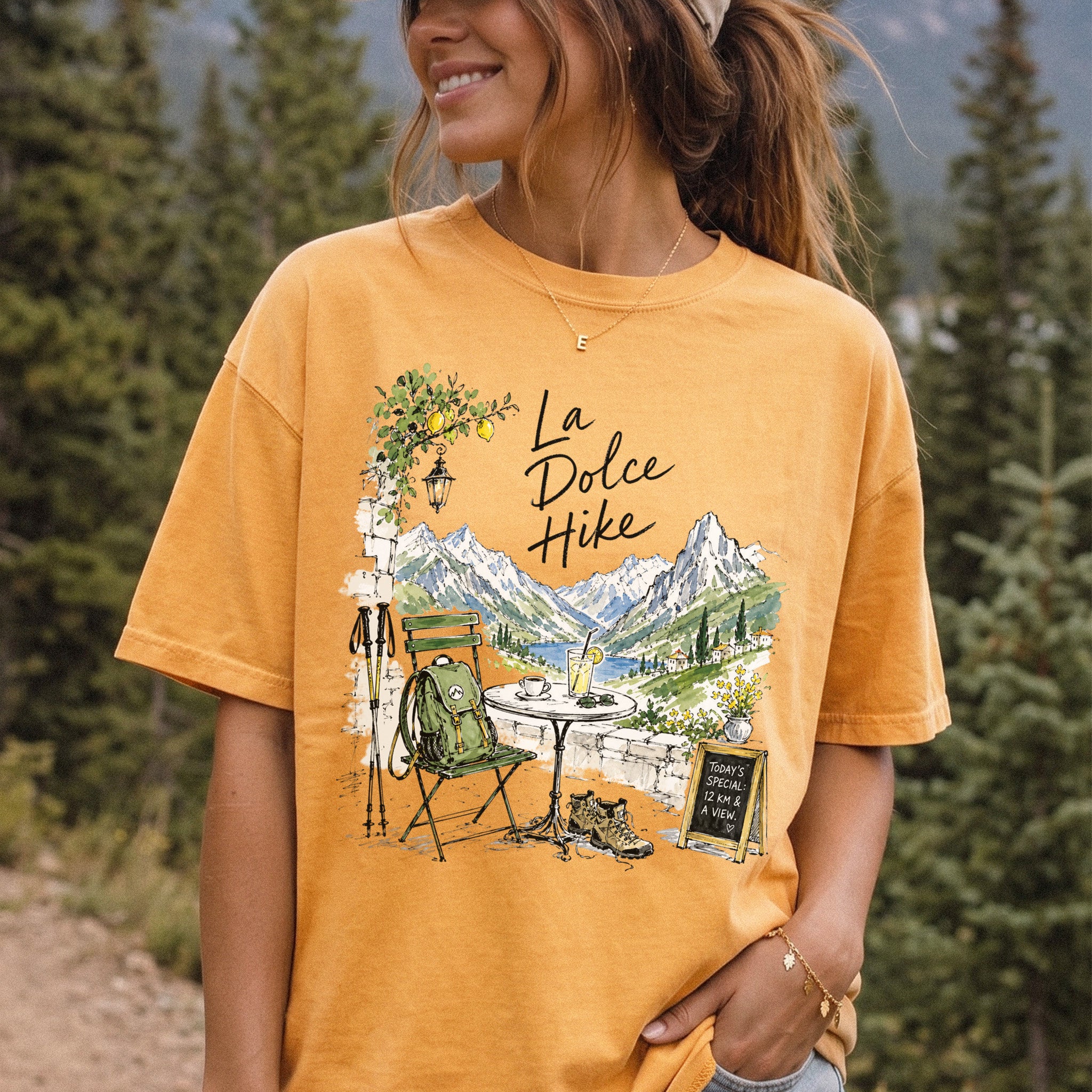 La Dolce Hike Comfort Colors Shirt – Italy Hiking Travel Tee