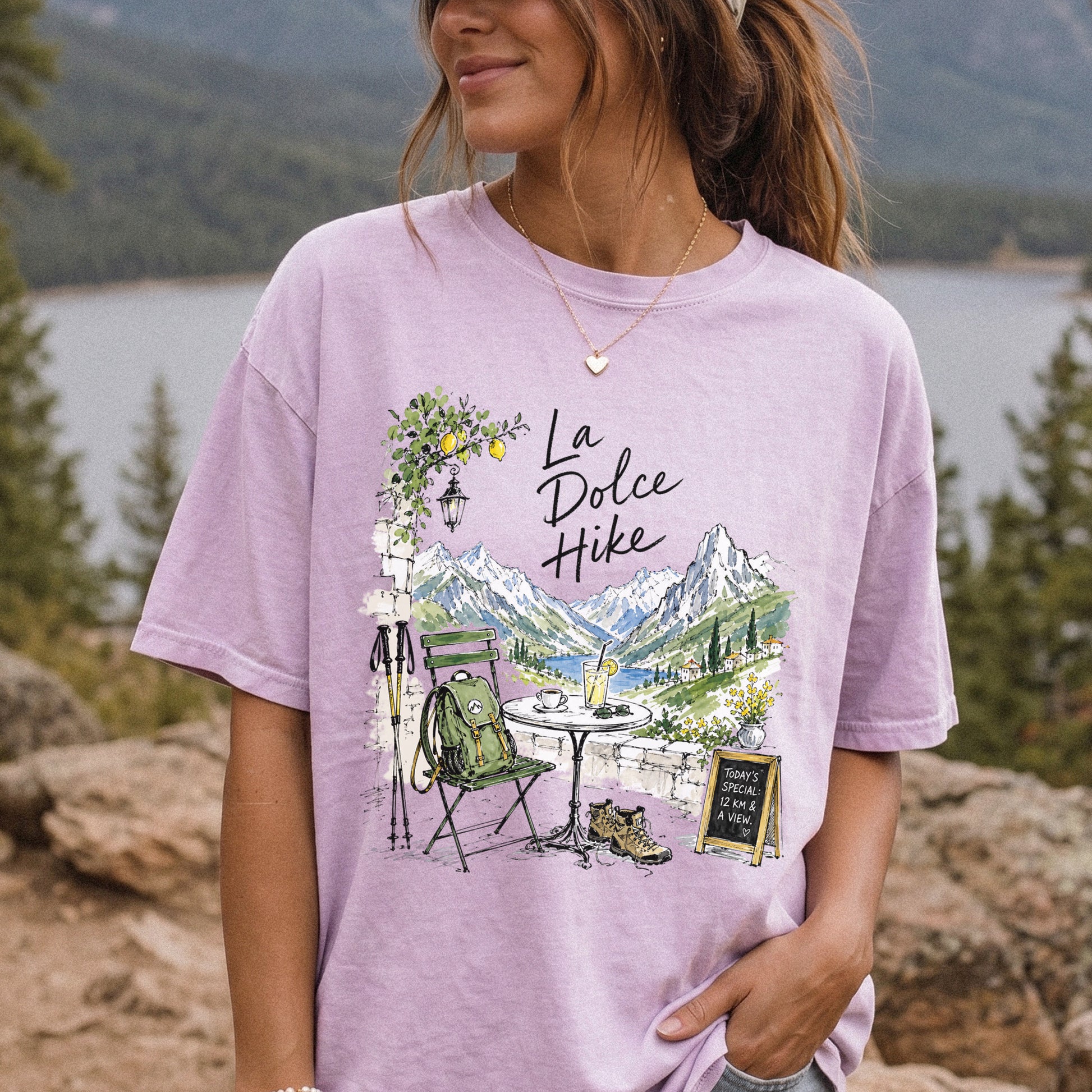 La Dolce Hike Comfort Colors Shirt – Italy Hiking Travel Tee