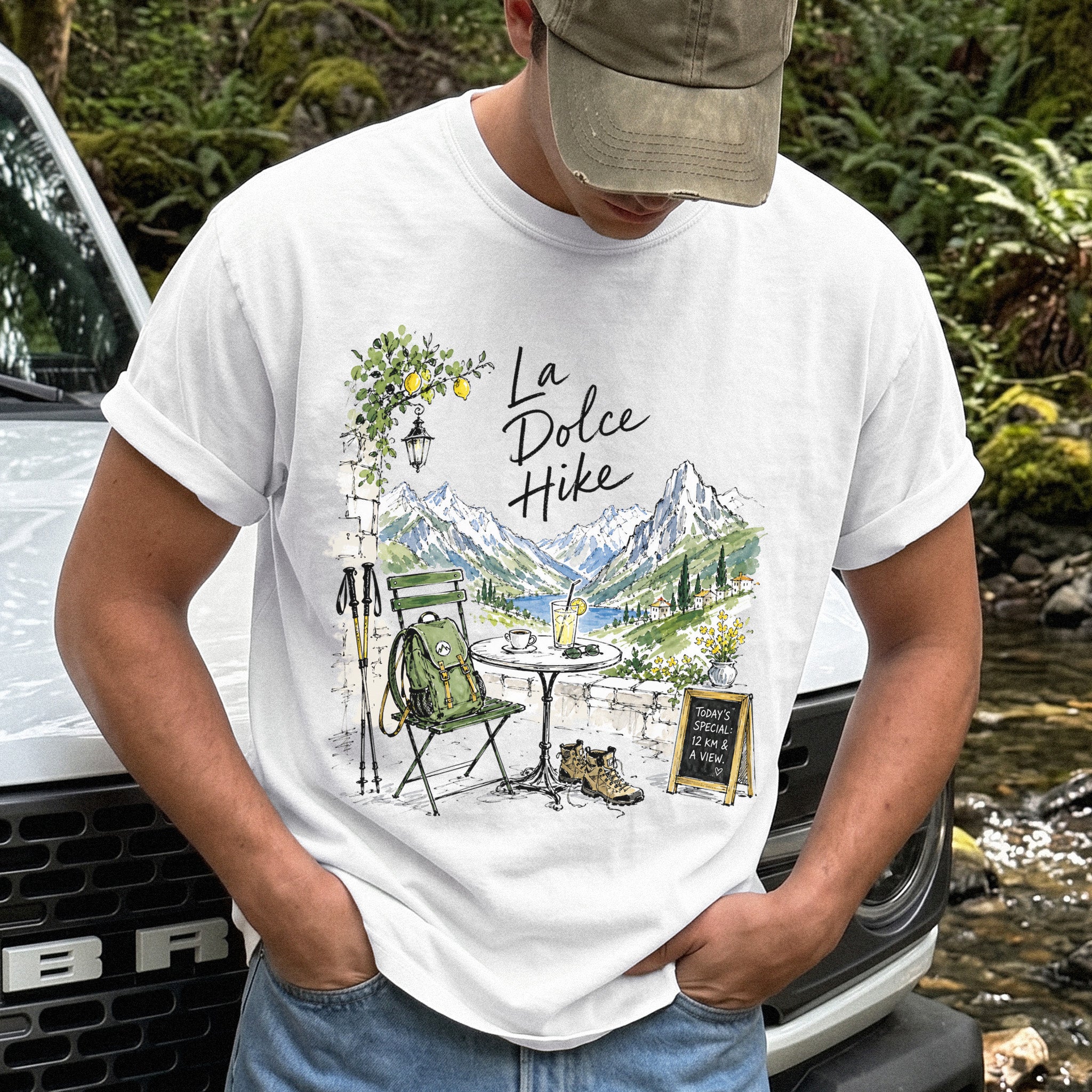 La Dolce Hike Comfort Colors Shirt – Italy Hiking Travel Tee
