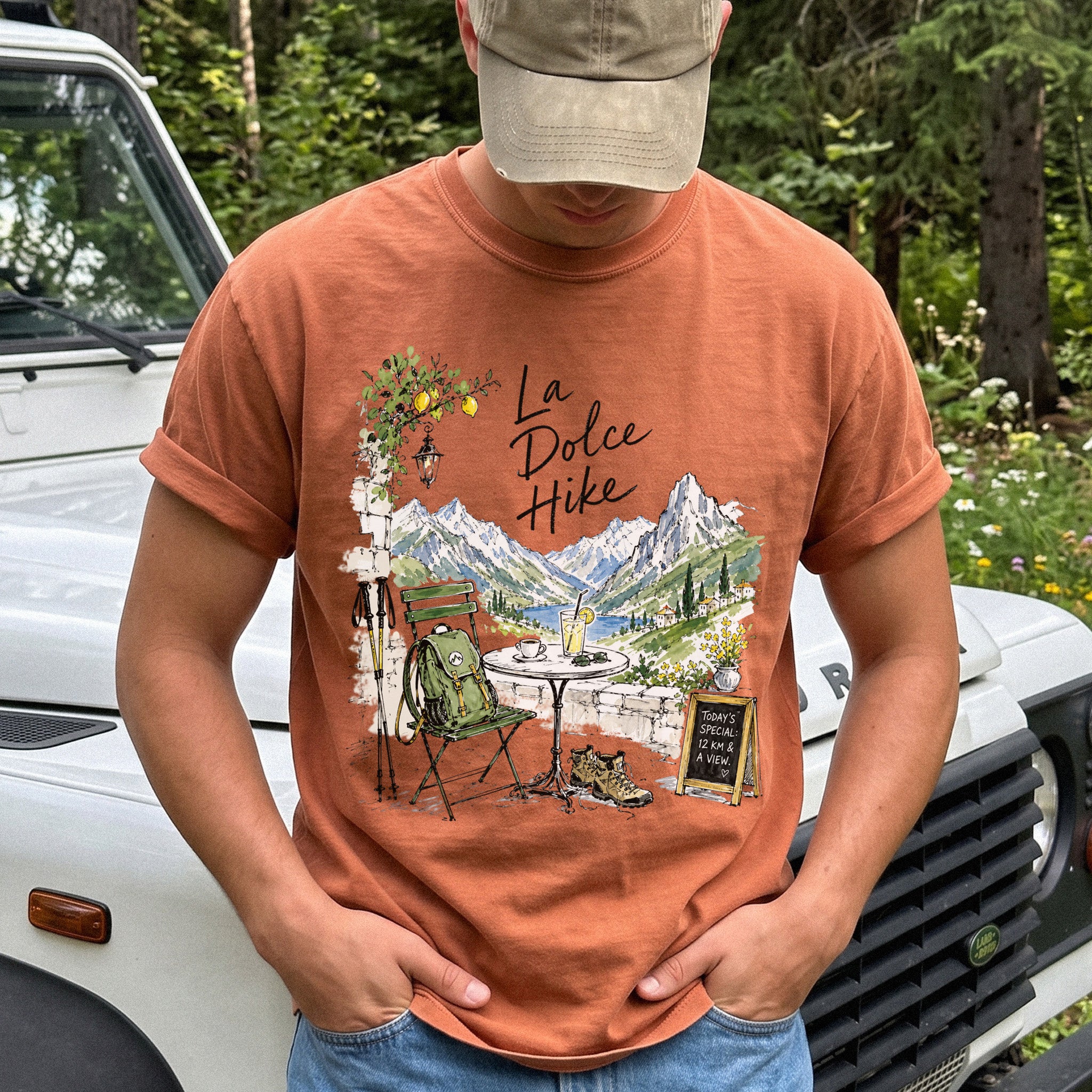 La Dolce Hike Comfort Colors Shirt – Italy Hiking Travel Tee