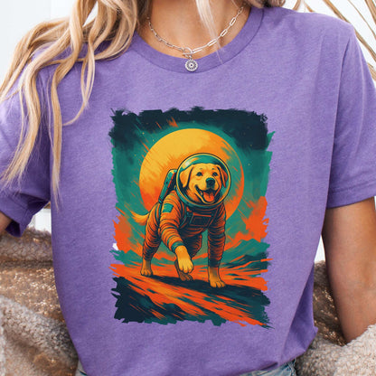 Space Dog Labrador T-Shirt – Astronaut Pup Cosmic Galaxy Tee