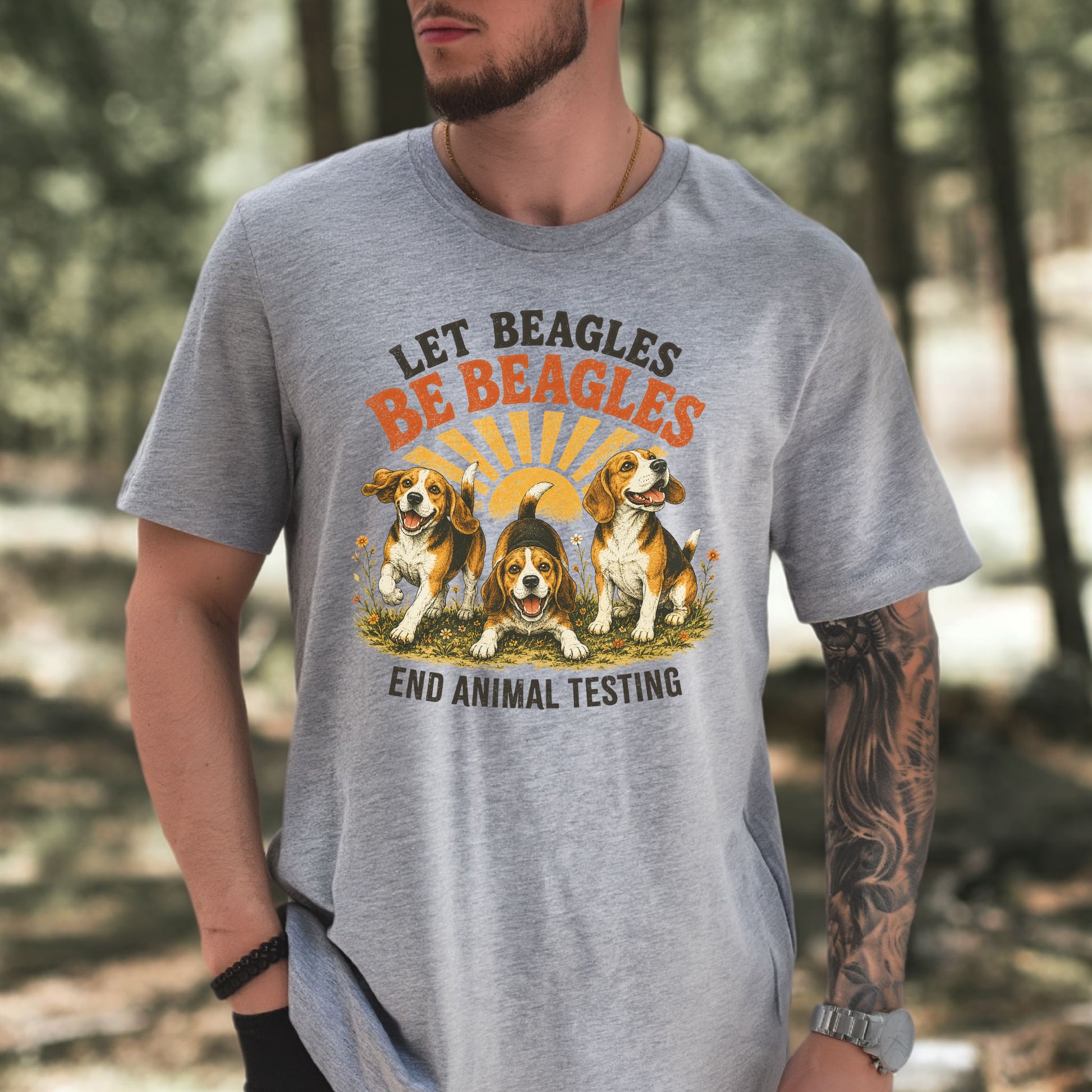 Let Beagles Be Beagles End Animal Testing Beagle Rescue Gift T-Shirt