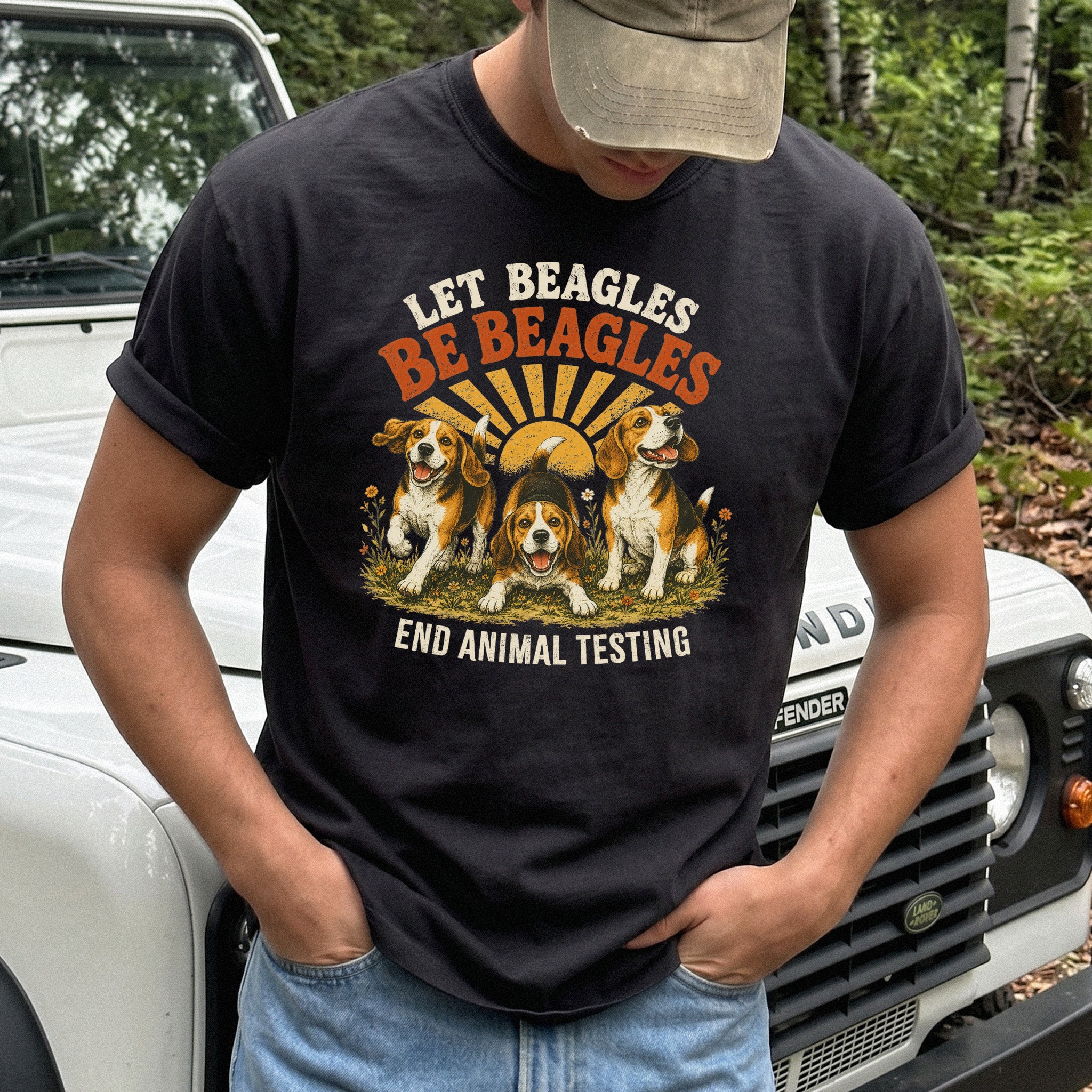 Let Beagles Be Beagles Comfort Colors Shirt – Rescue Dog Tee