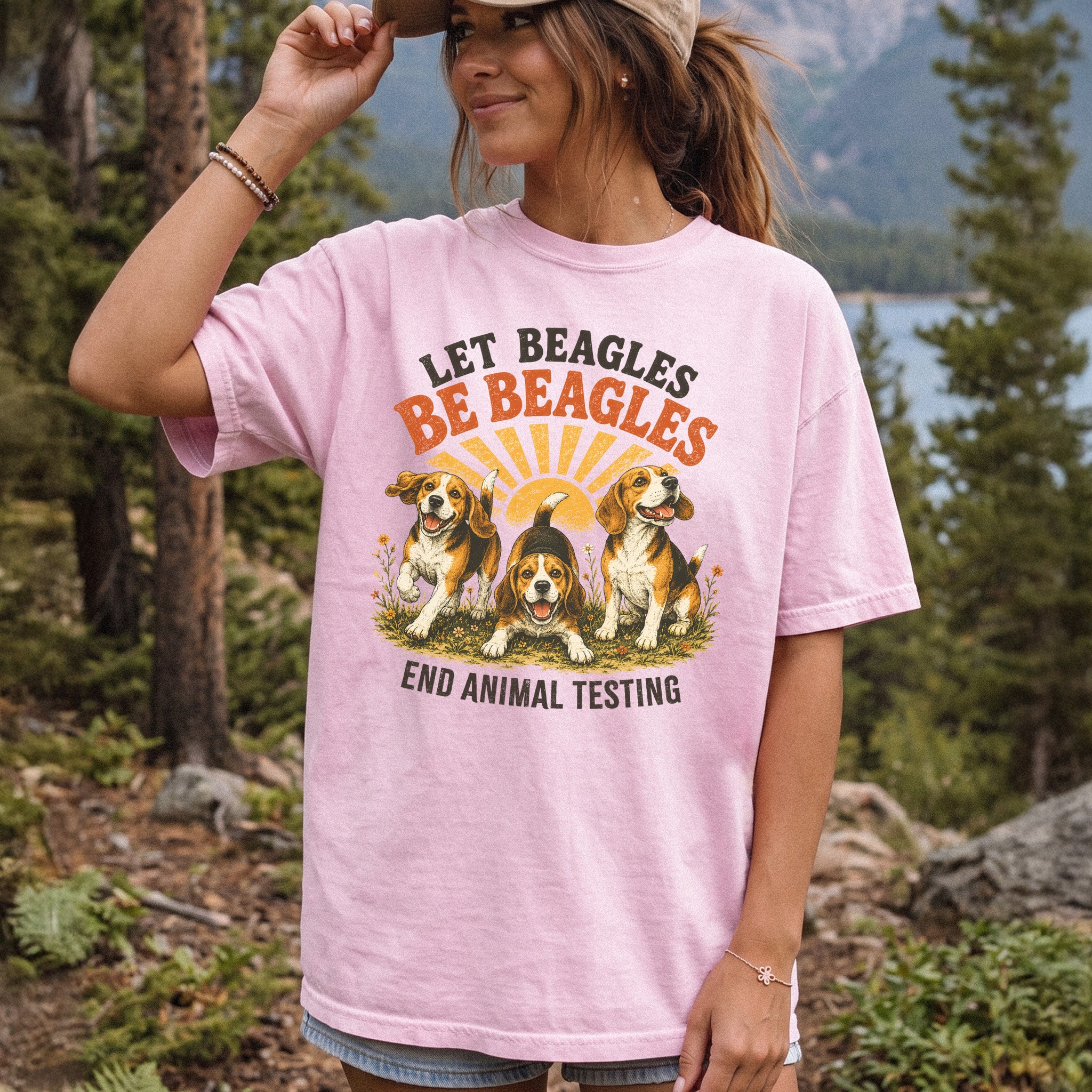 Let Beagles Be Beagles Comfort Colors Shirt – Rescue Dog Tee