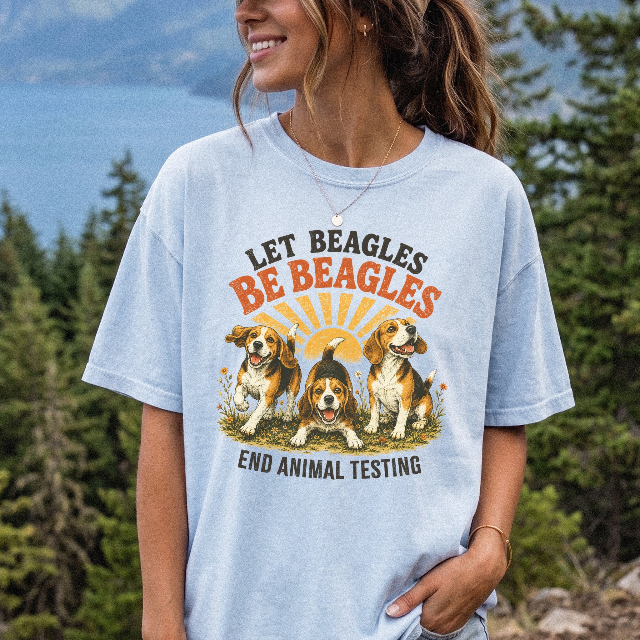 Let Beagles Be Beagles Comfort Colors Shirt – Rescue Dog Tee