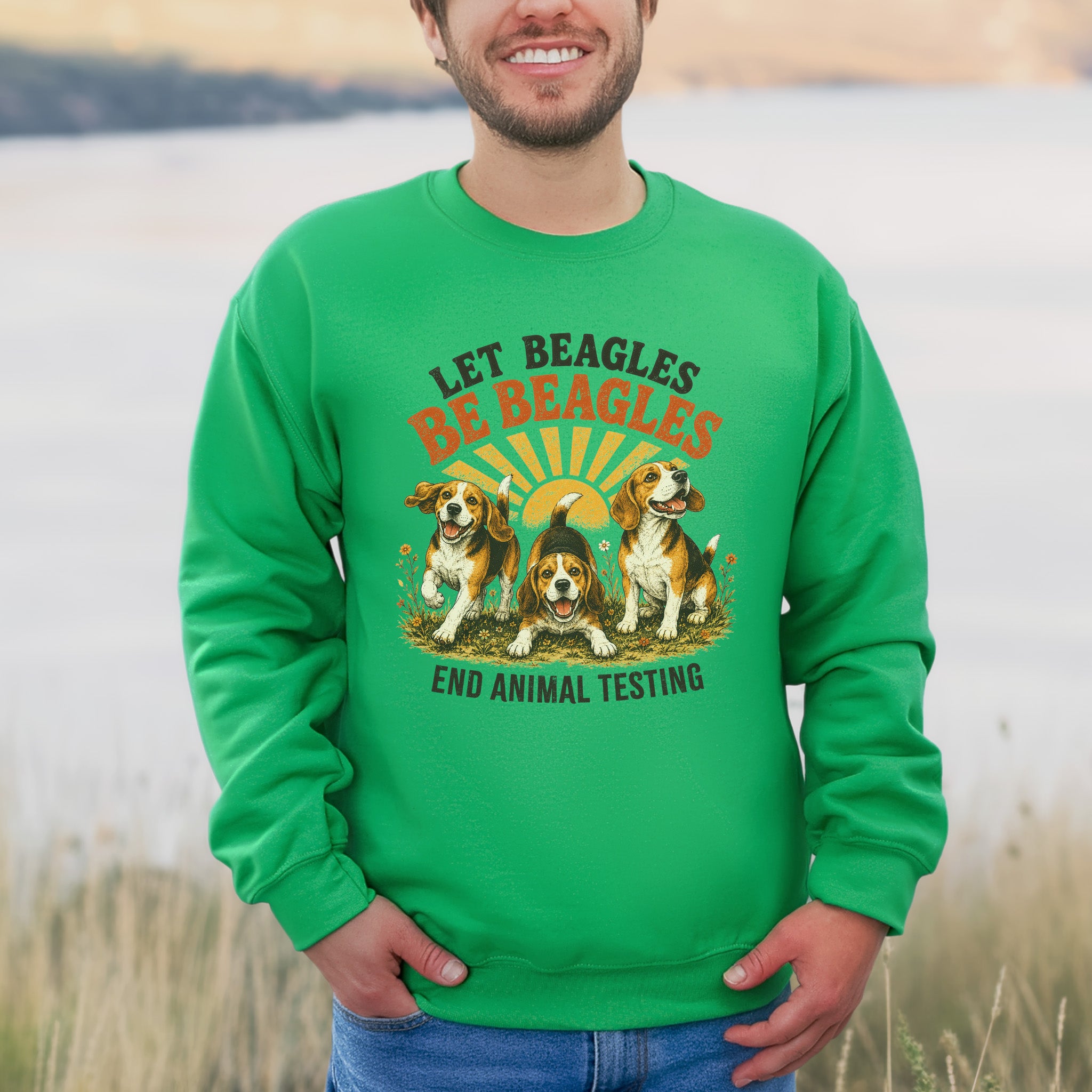 Let Beagles Be Beagles End Animal Testing Beagle Rescue Gift Sweatshirt