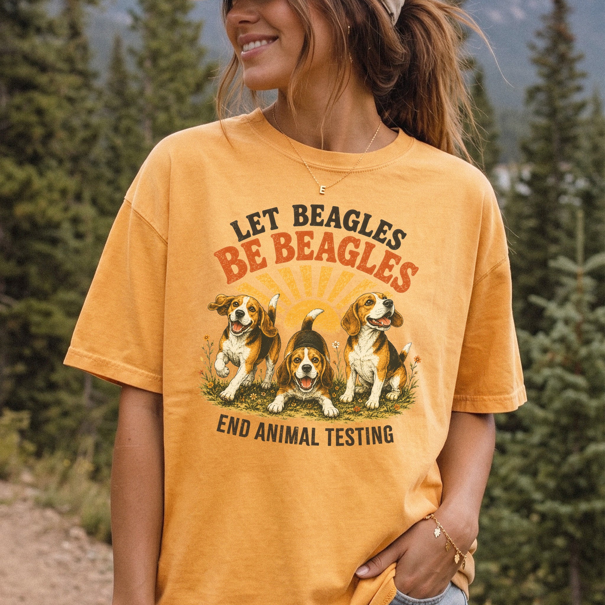 Let Beagles Be Beagles Comfort Colors Shirt – Rescue Dog Tee