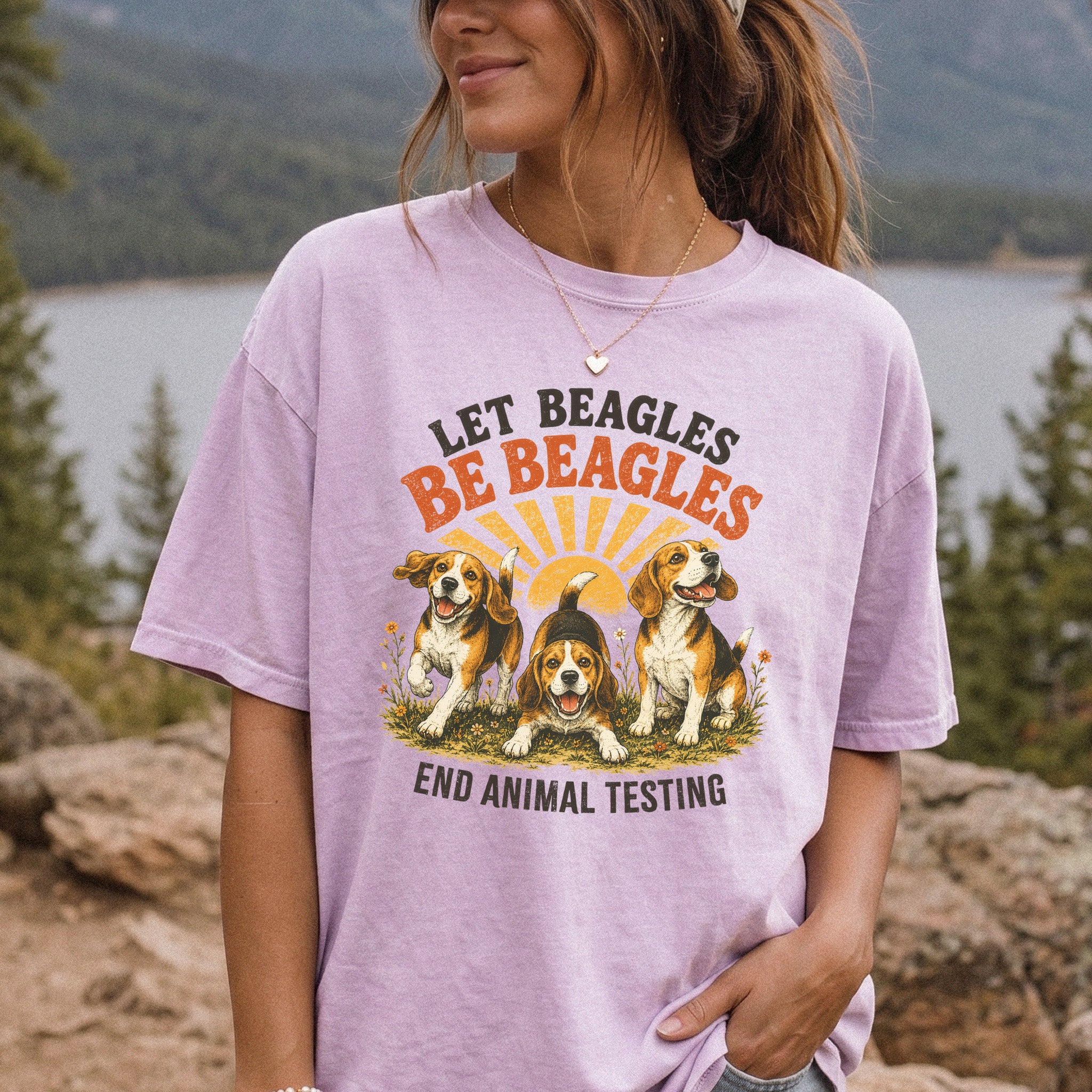 Let Beagles Be Beagles Comfort Colors Shirt – Rescue Dog Tee