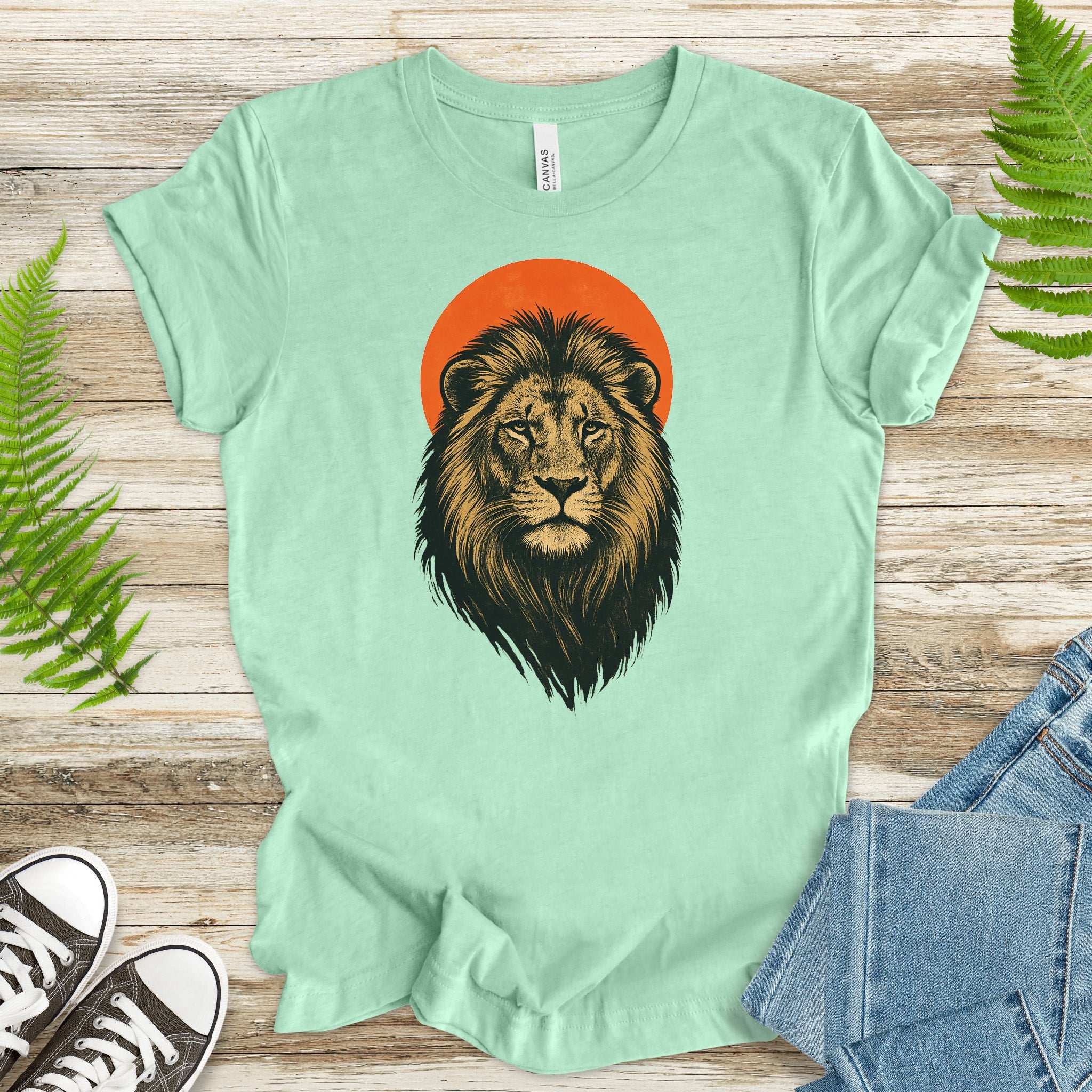 Vintage Lion Sun T-Shirt – Japanese Style Safari King Tee