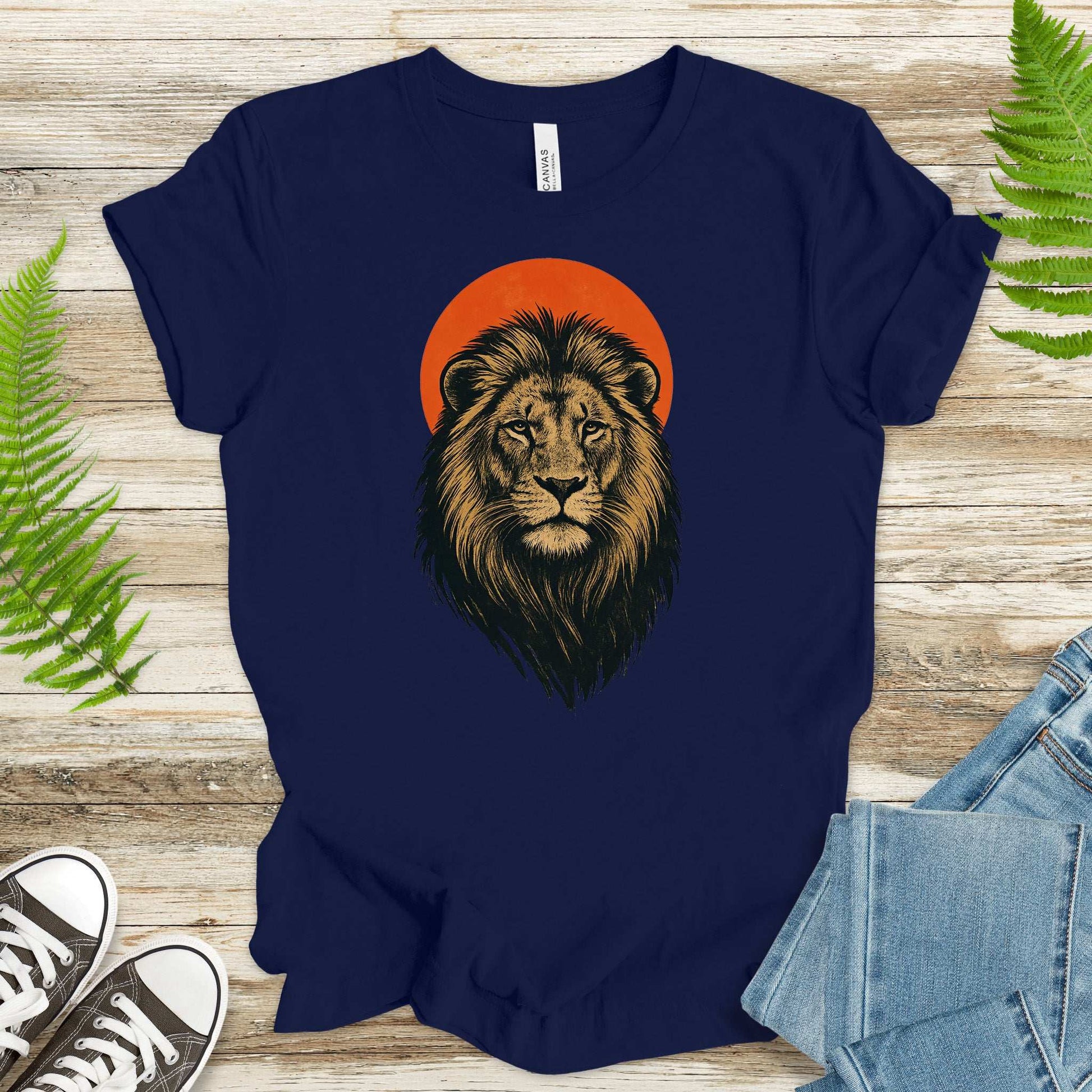 Vintage Lion Sun T-Shirt – Japanese Style Safari King Tee