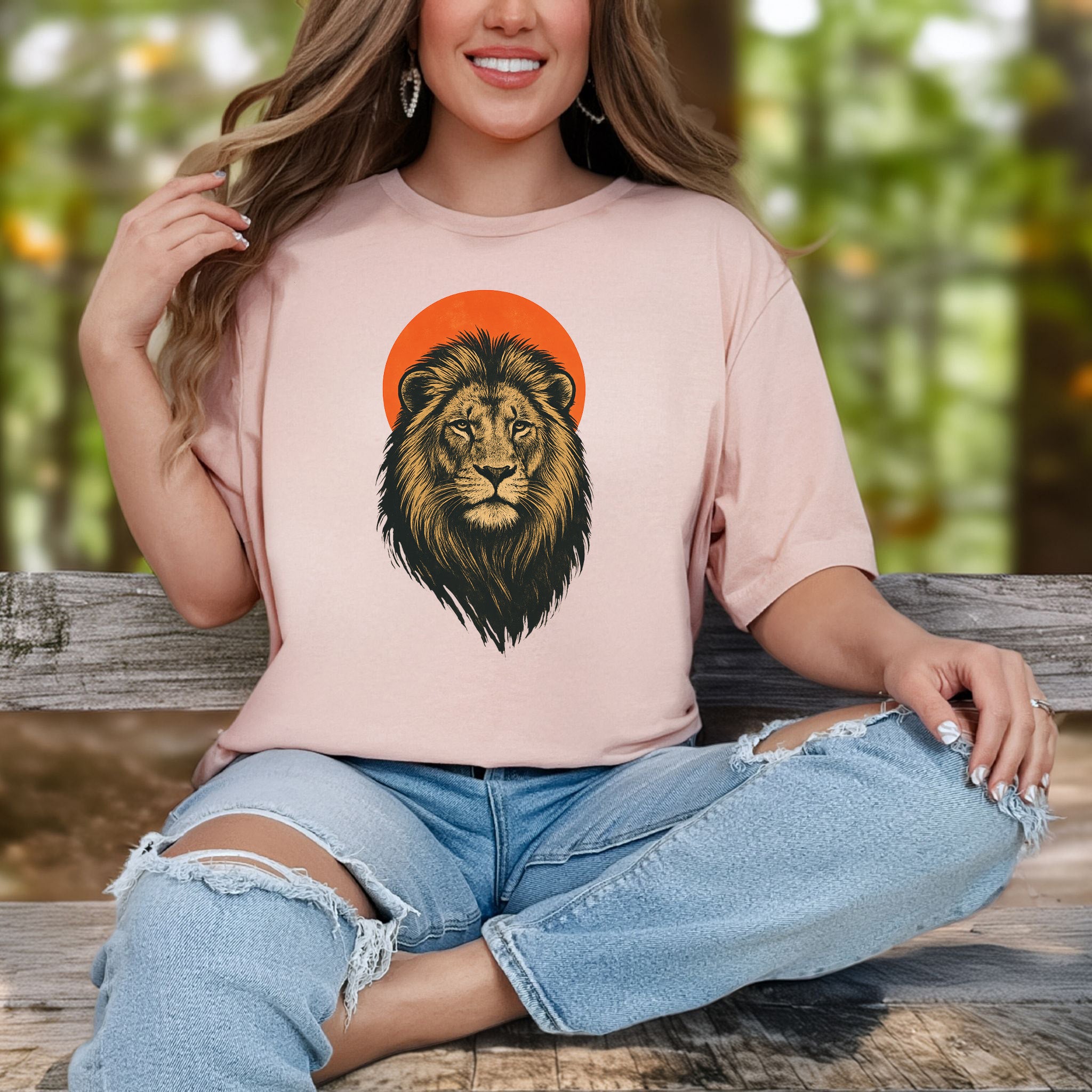 Vintage Lion Sun T-Shirt – Japanese Style Safari King Tee