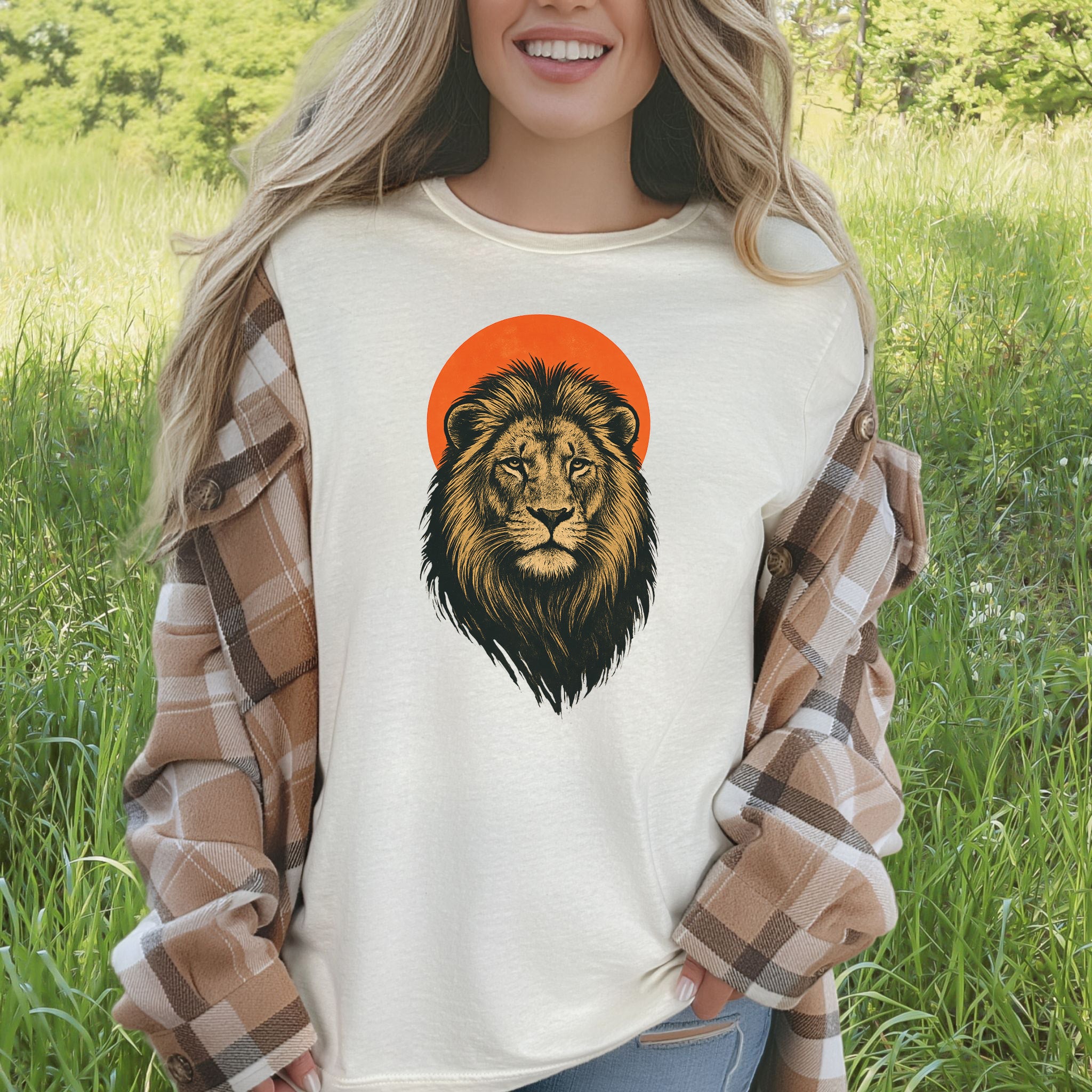 Vintage Lion Sun T-Shirt – Japanese Style Safari King Tee