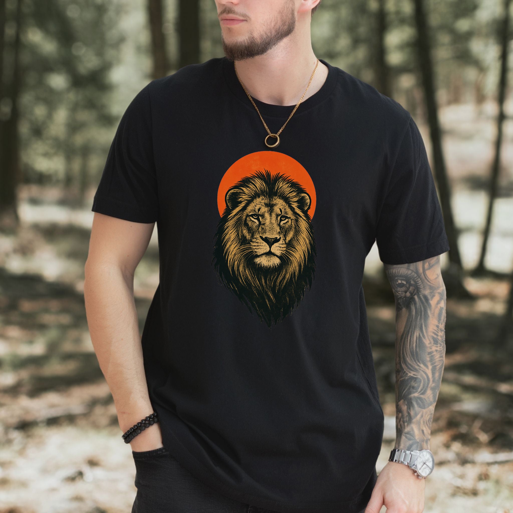 Vintage Lion Sun T-Shirt – Japanese Style Safari King Tee