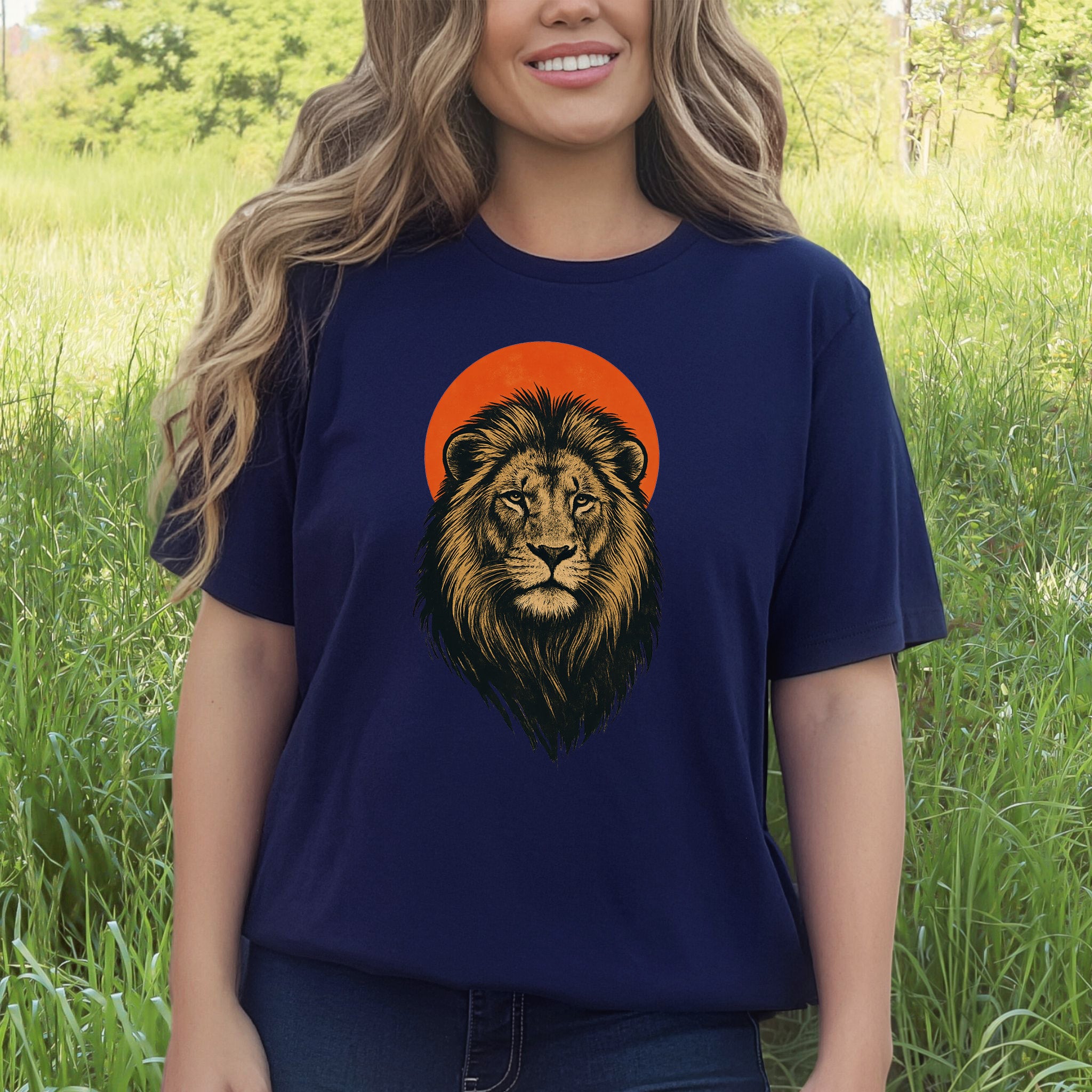 Vintage Lion Sun T-Shirt – Japanese Style Safari King Tee