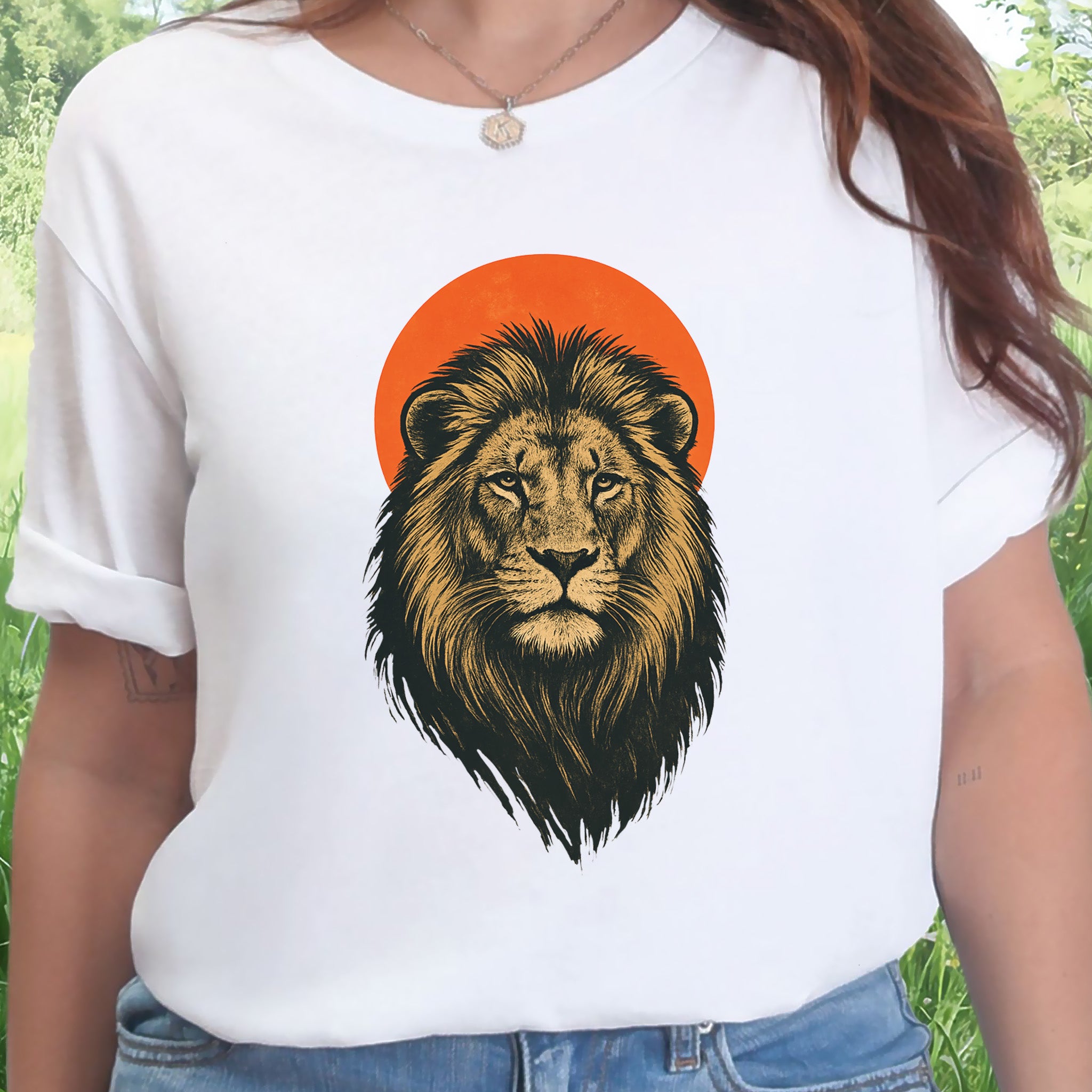Vintage Lion Sun T-Shirt – Japanese Style Safari King Tee