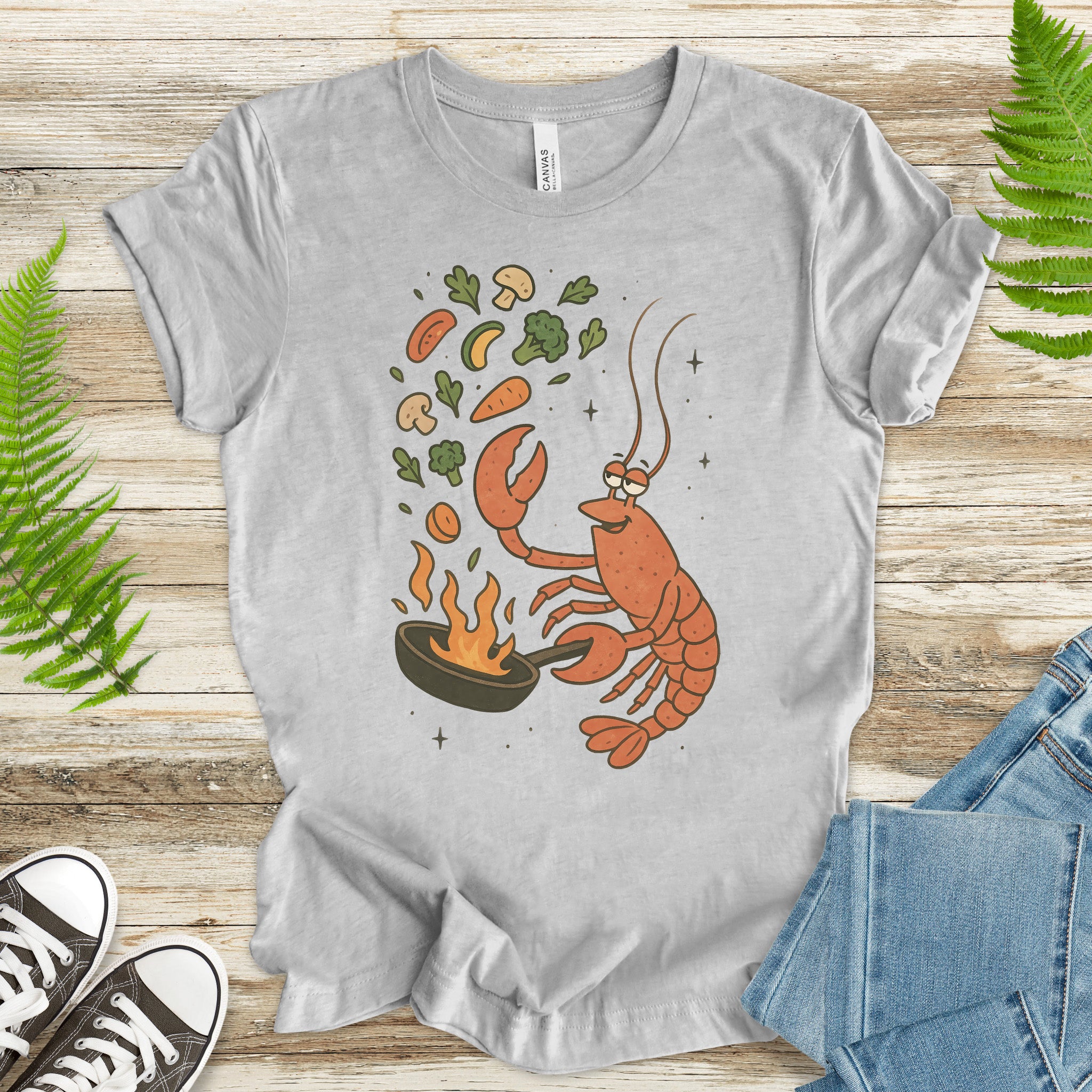 Lobster Chef Cooking T-Shirt – Funny Ocean Foodie Tee