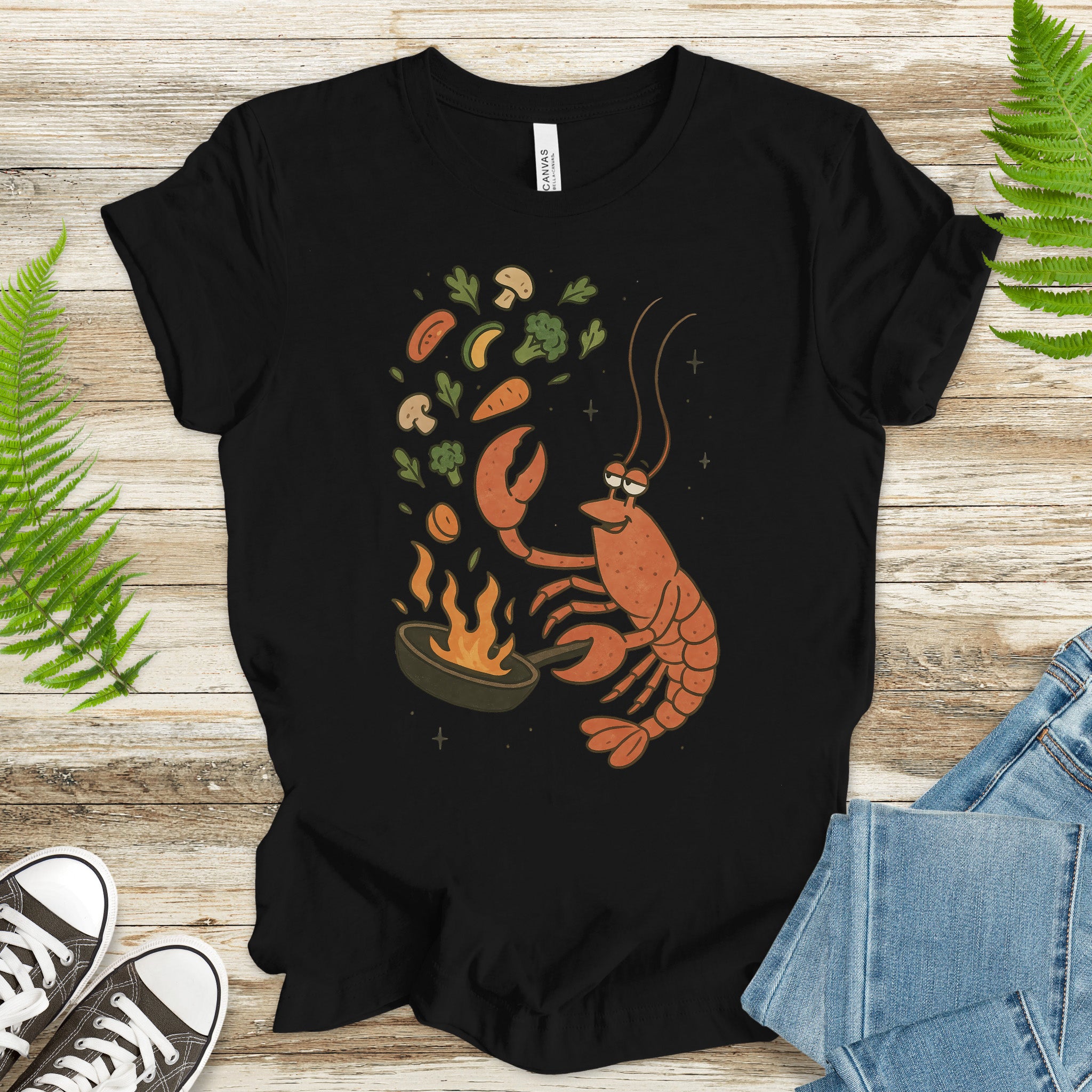 Lobster Chef Cooking T-Shirt – Funny Ocean Foodie Tee
