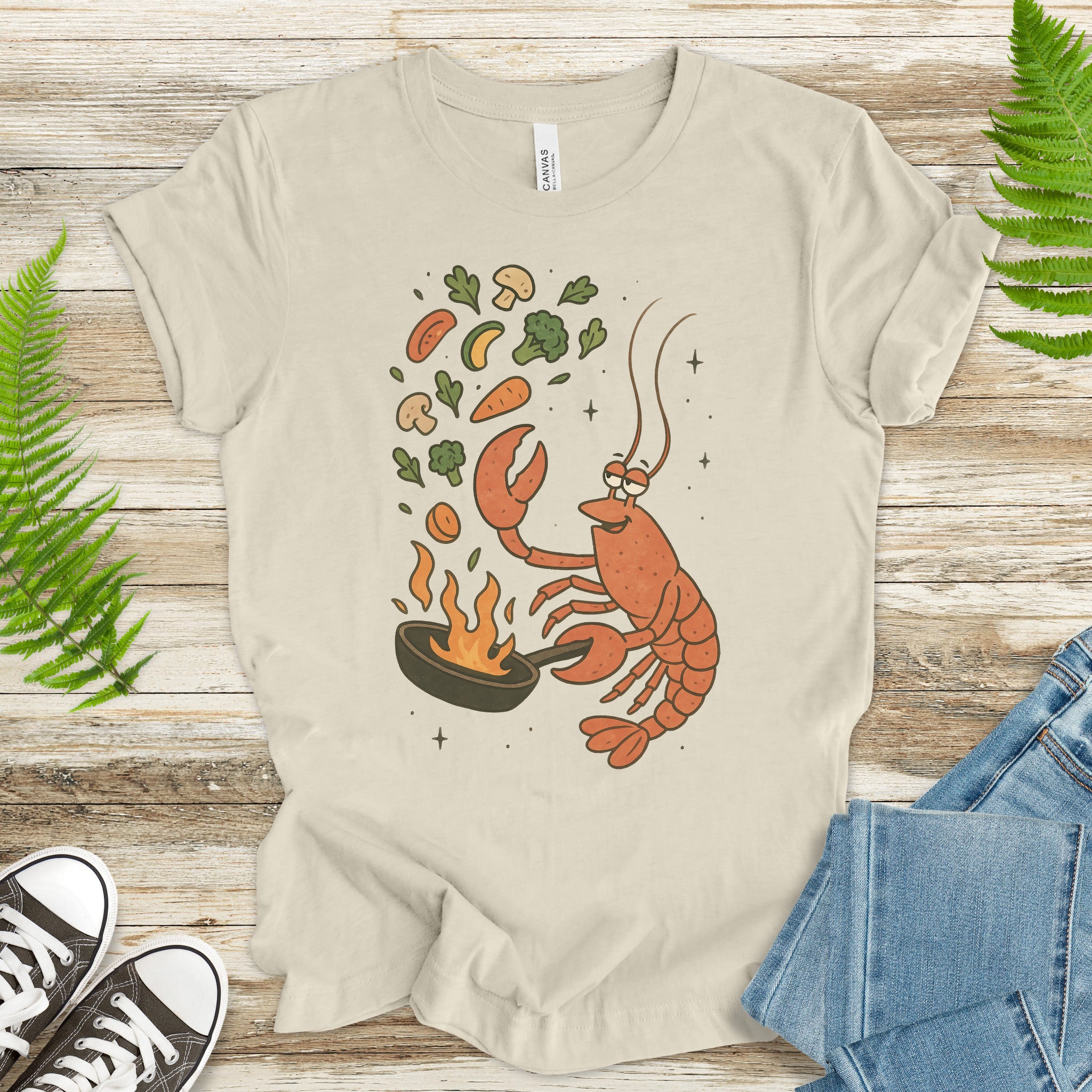 Lobster Chef Cooking T-Shirt – Funny Ocean Foodie Tee
